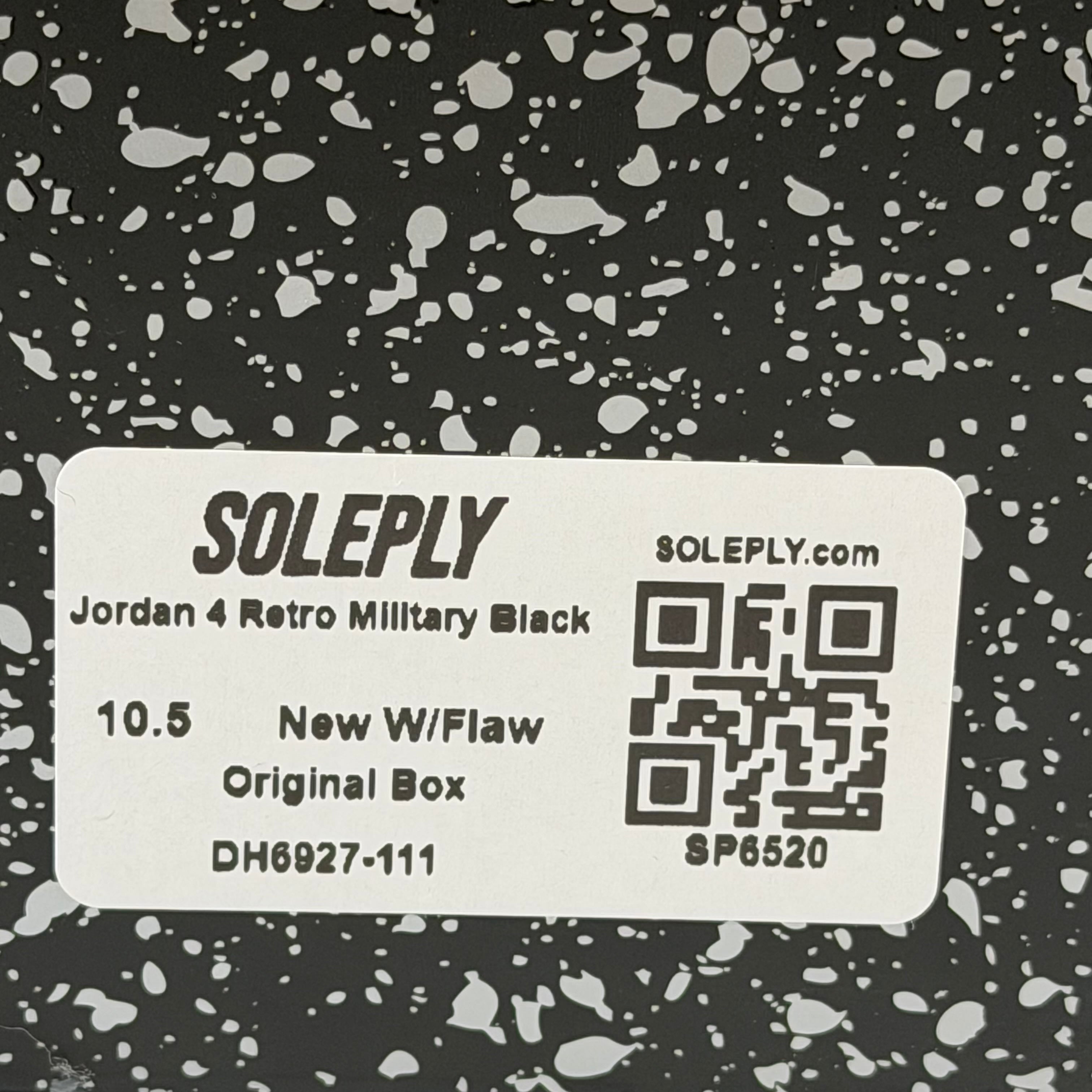 SP6520 Jordan 4 Retro Military Black