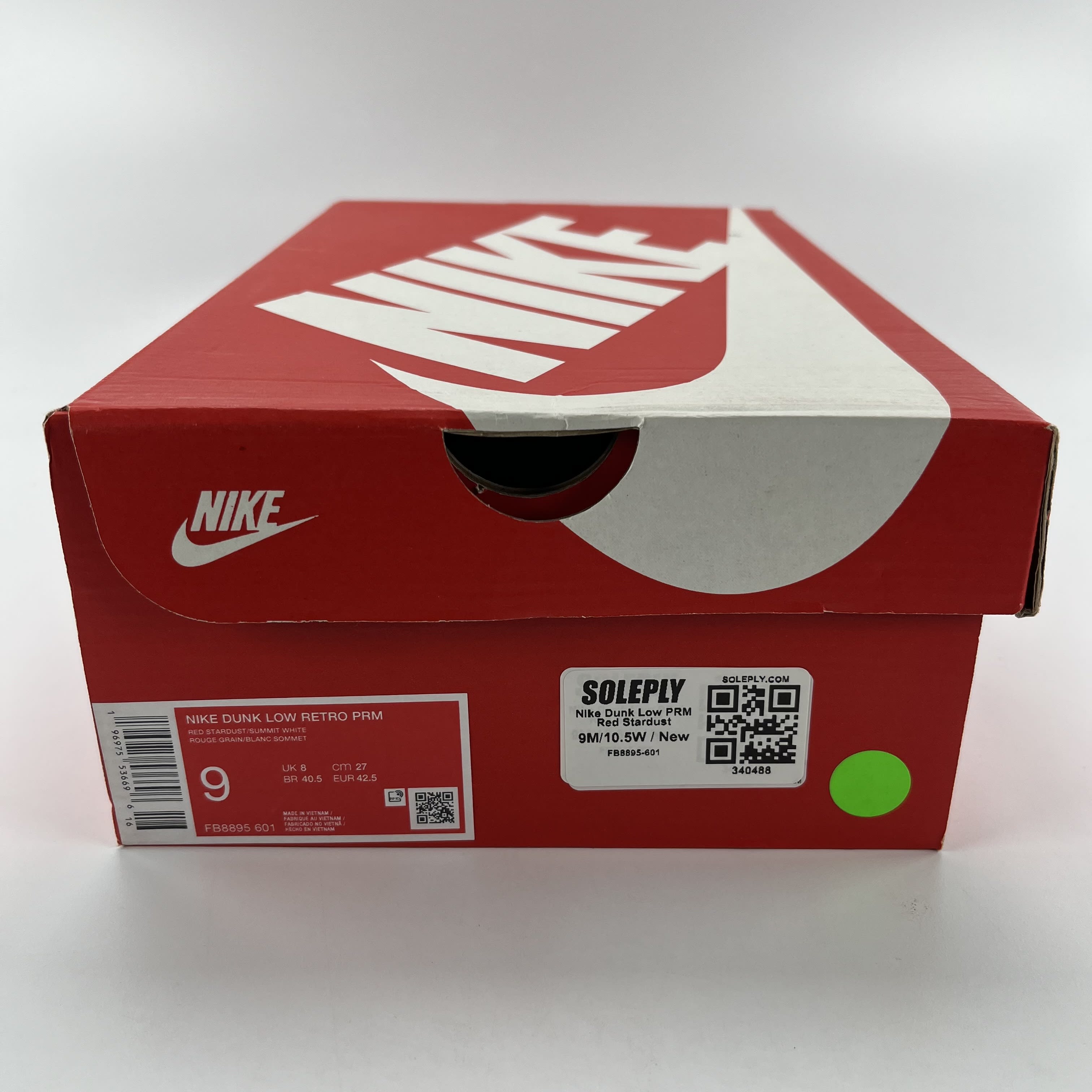 340488 Nike Dunk Low PRM Red Stardust
