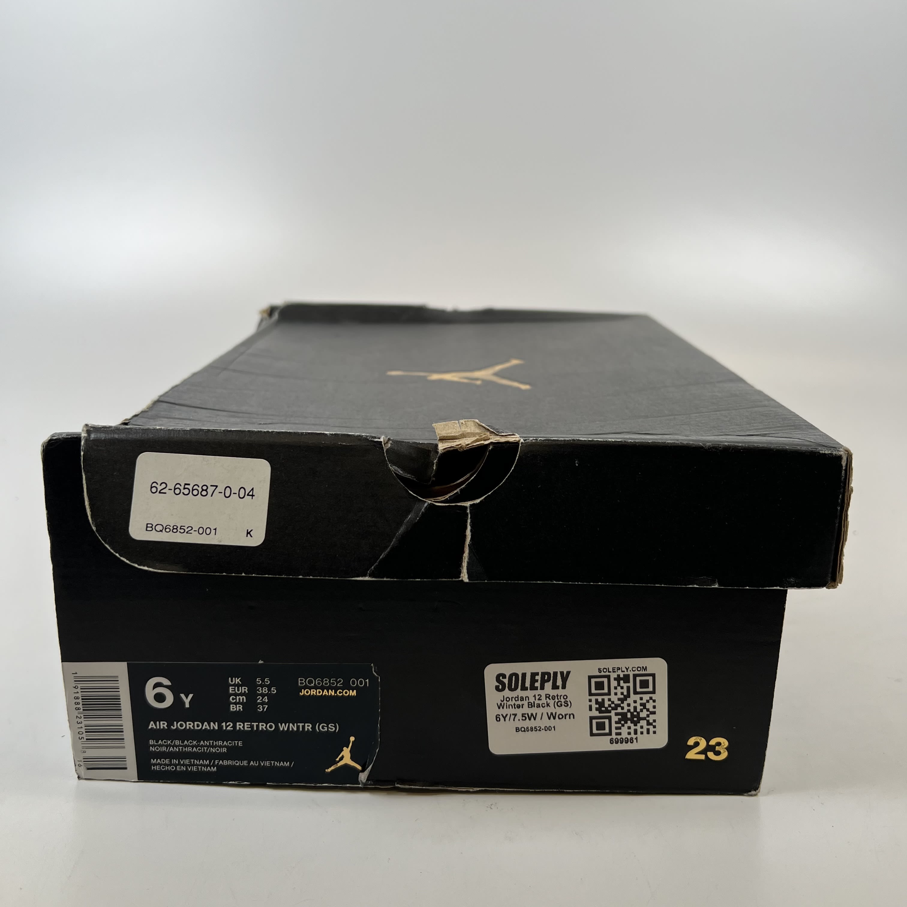 699961 Jordan 12 Retro Winter Black (GS)