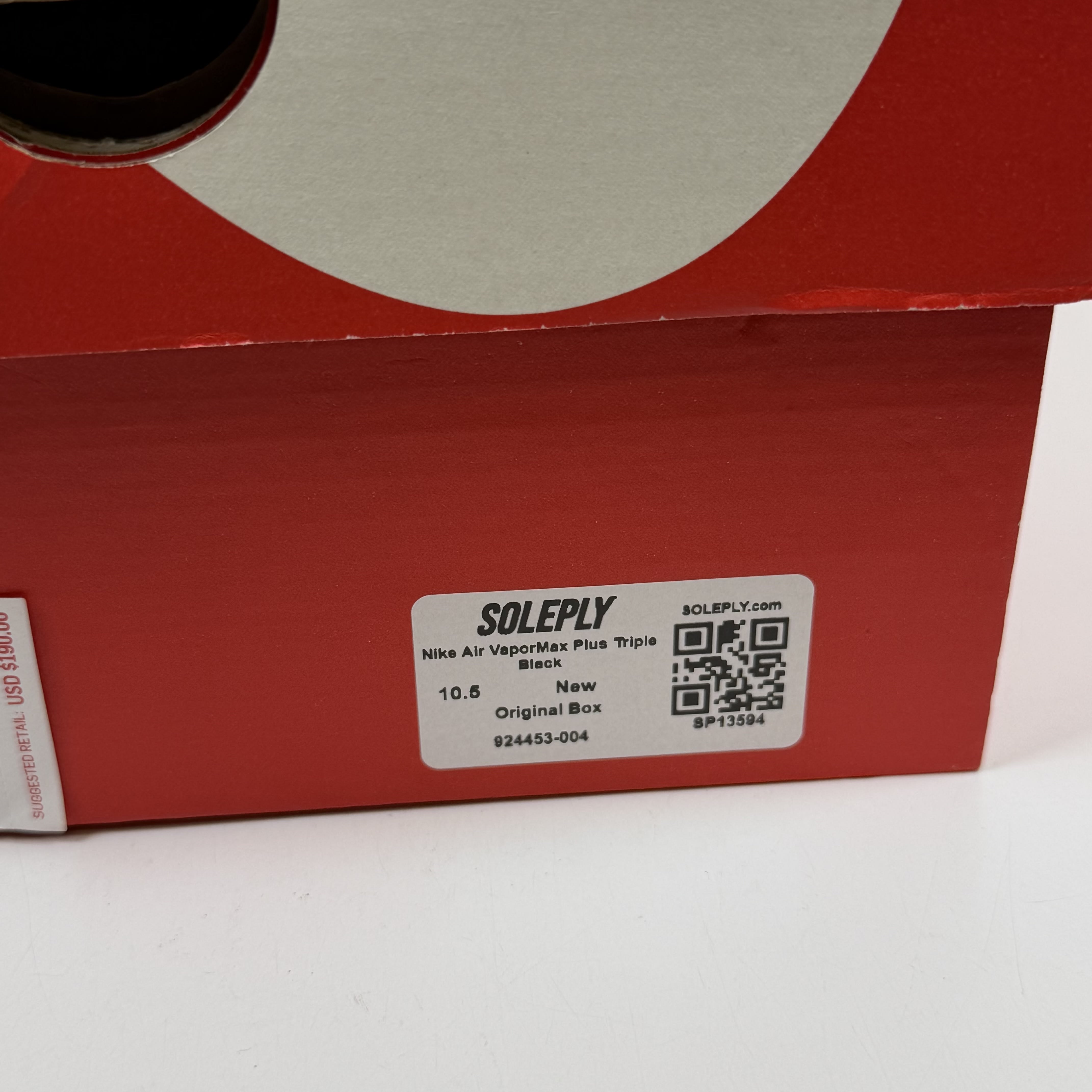 SP13594 Nike Air VaporMax Plus Triple Black