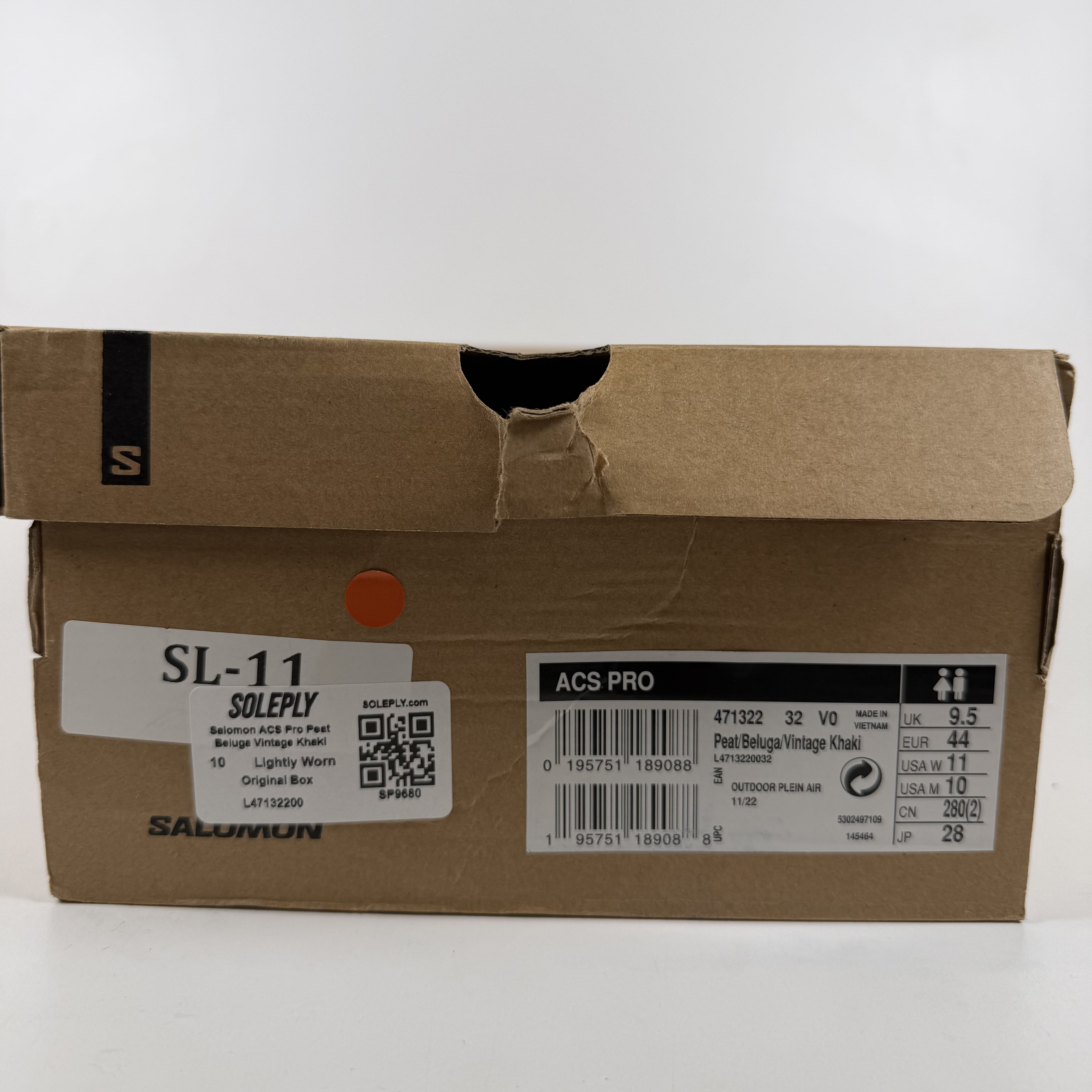 SP9680 Salomon ACS Pro Peat Beluga Vintage Khaki