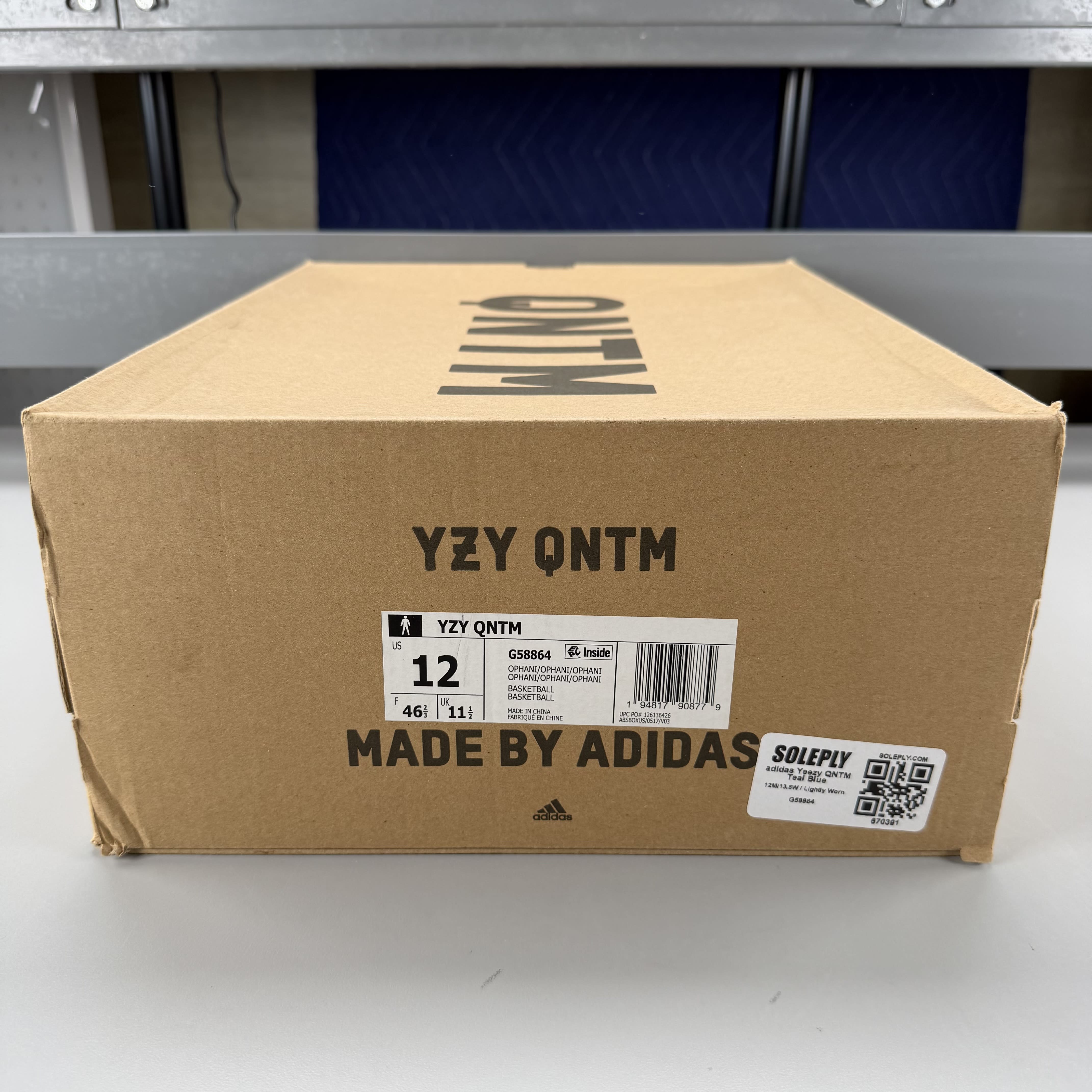 670391 adidas Yeezy QNTM Teal Blue