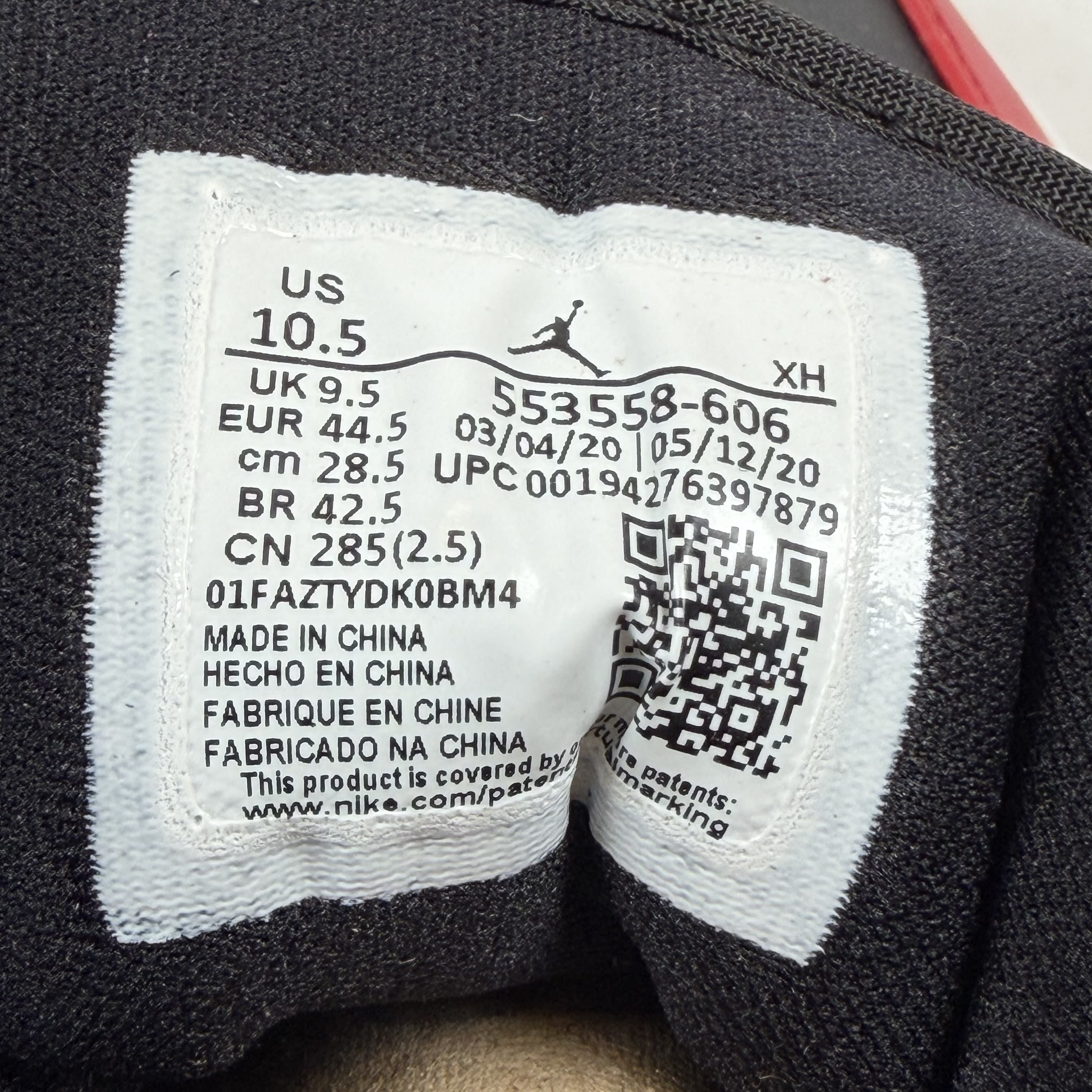 SP13608 Air Jordan 1 Low 'Reverse Bred'
