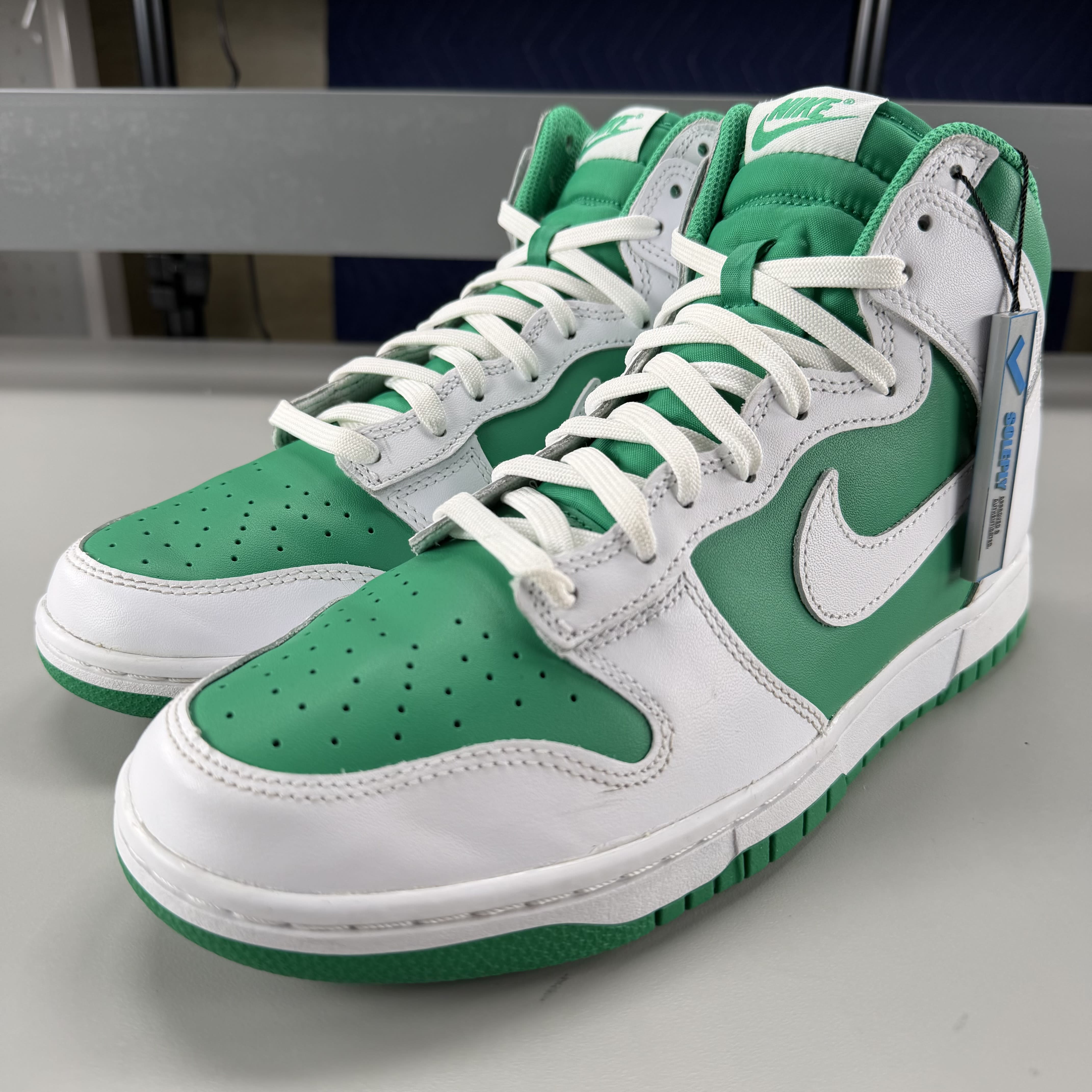 617887 Nike Dunk High Stadium Green White