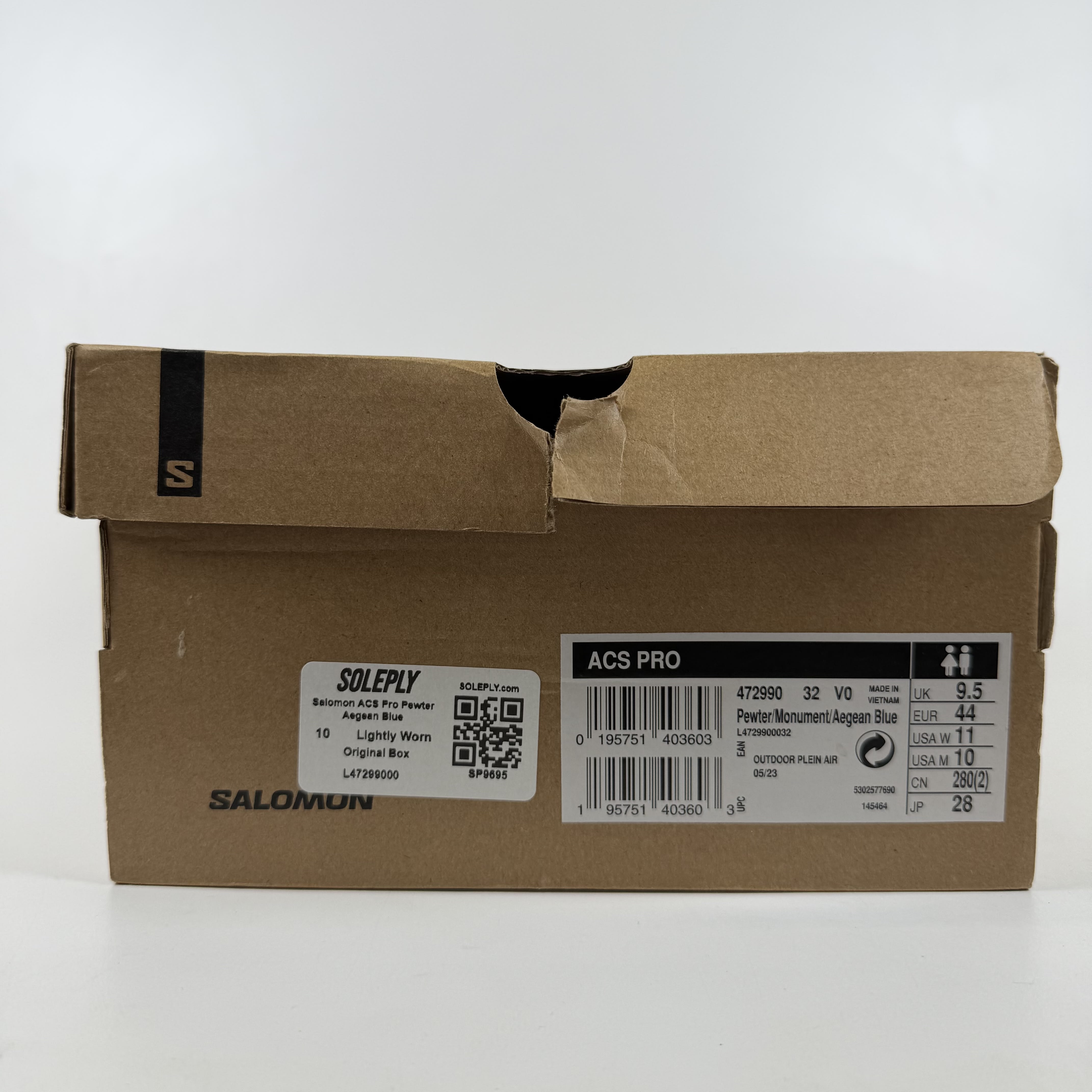 SP9695 Salomon ACS Pro Pewter Aegean Blue