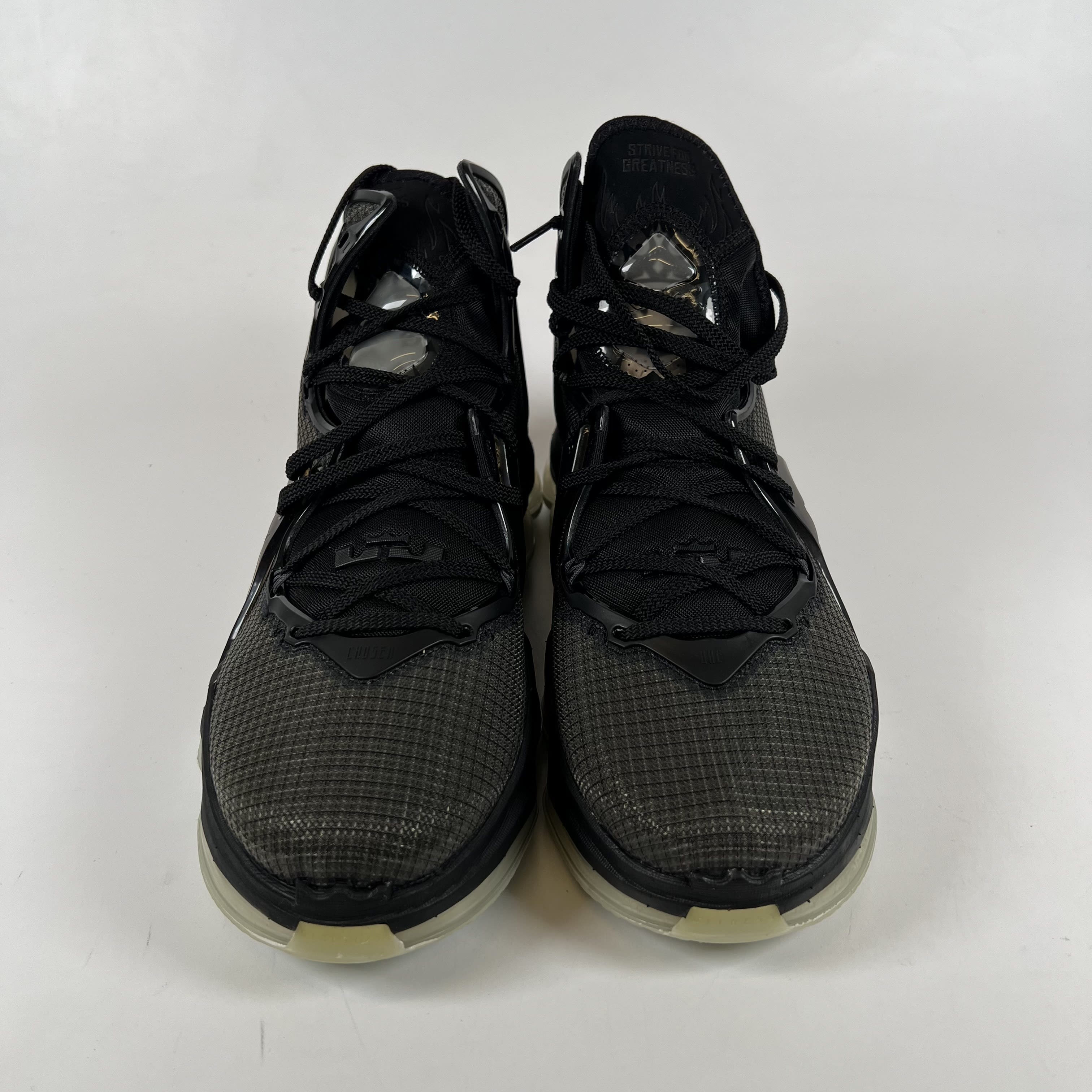 SP10819 Nike LeBron 19 Black Anthracite Green Glow
