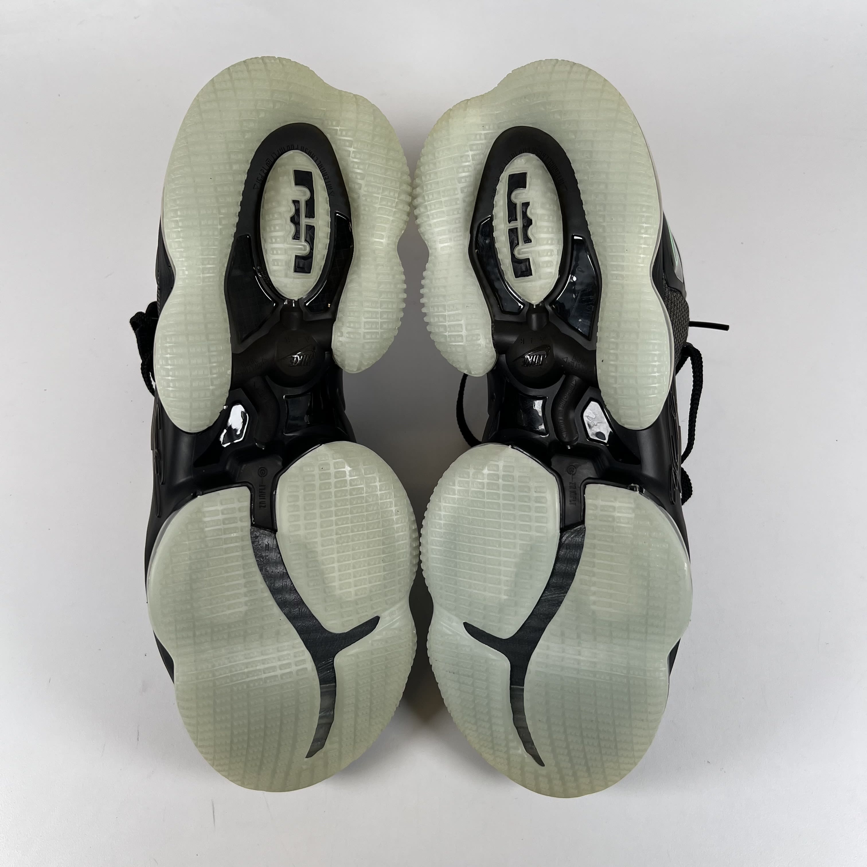 SP10819 Nike LeBron 19 Black Anthracite Green Glow