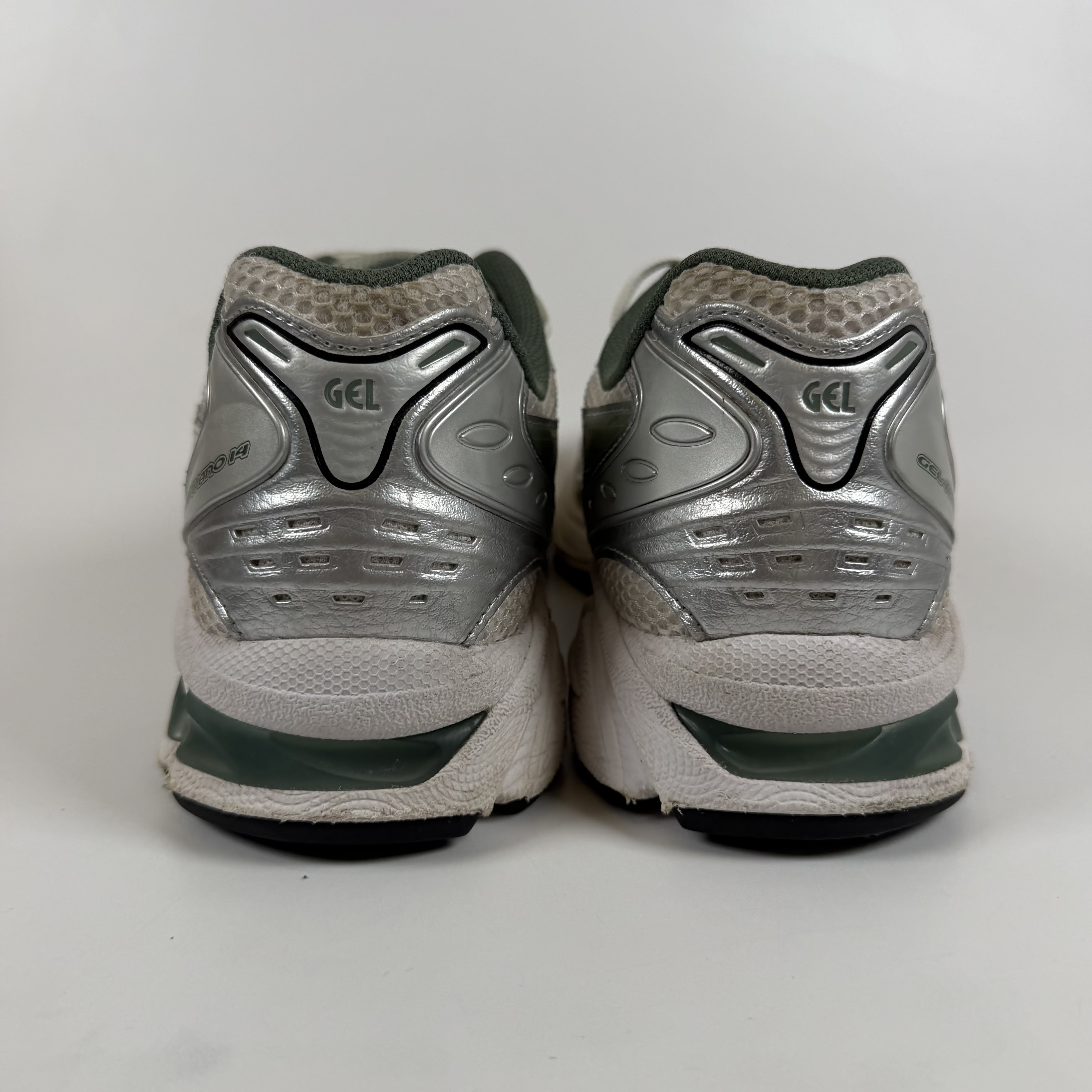 SP7567 ASICS Gel-Kayano 14 White Pure Silver Slate Grey Sage