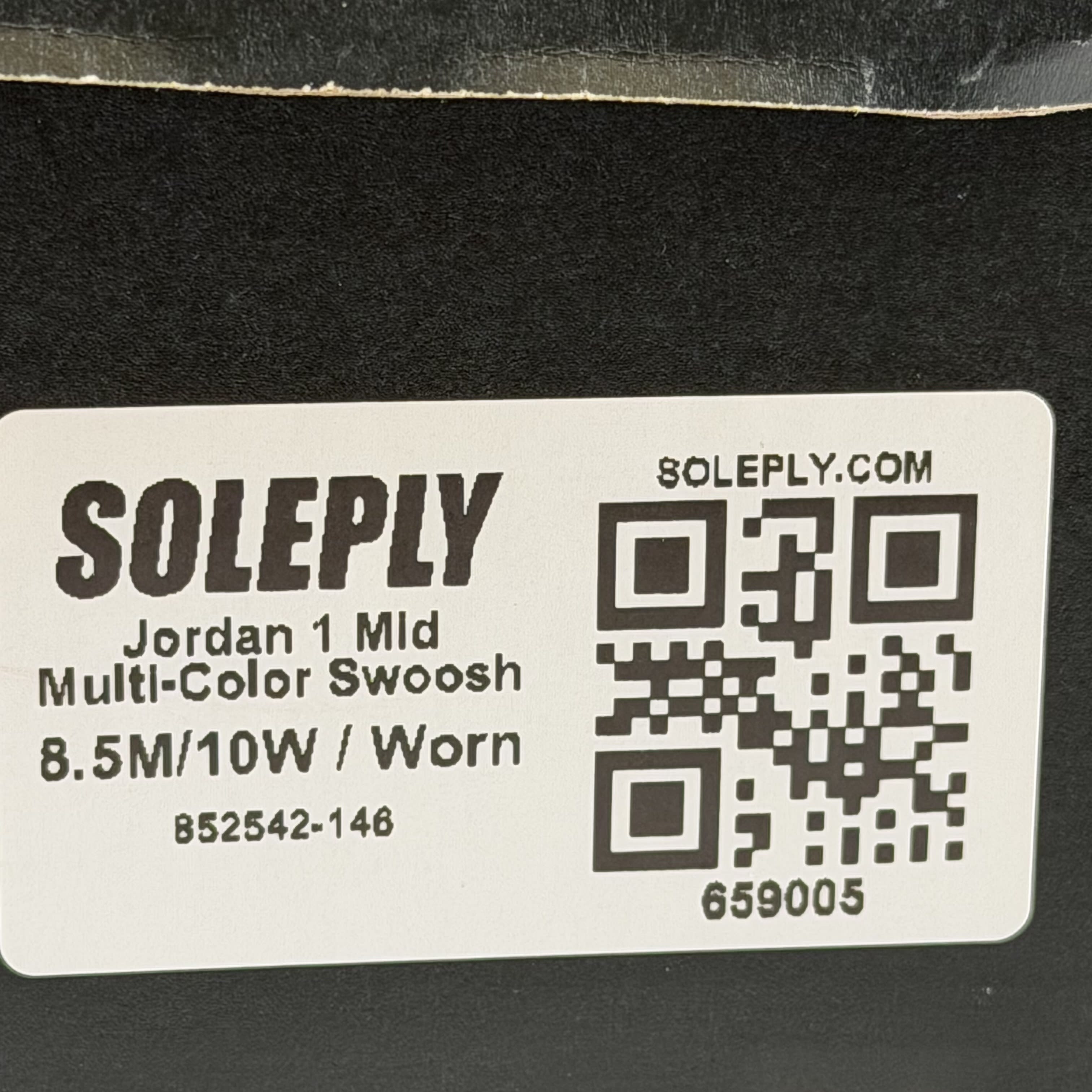 659005 Jordan 1 Mid Multi-Color Swoosh