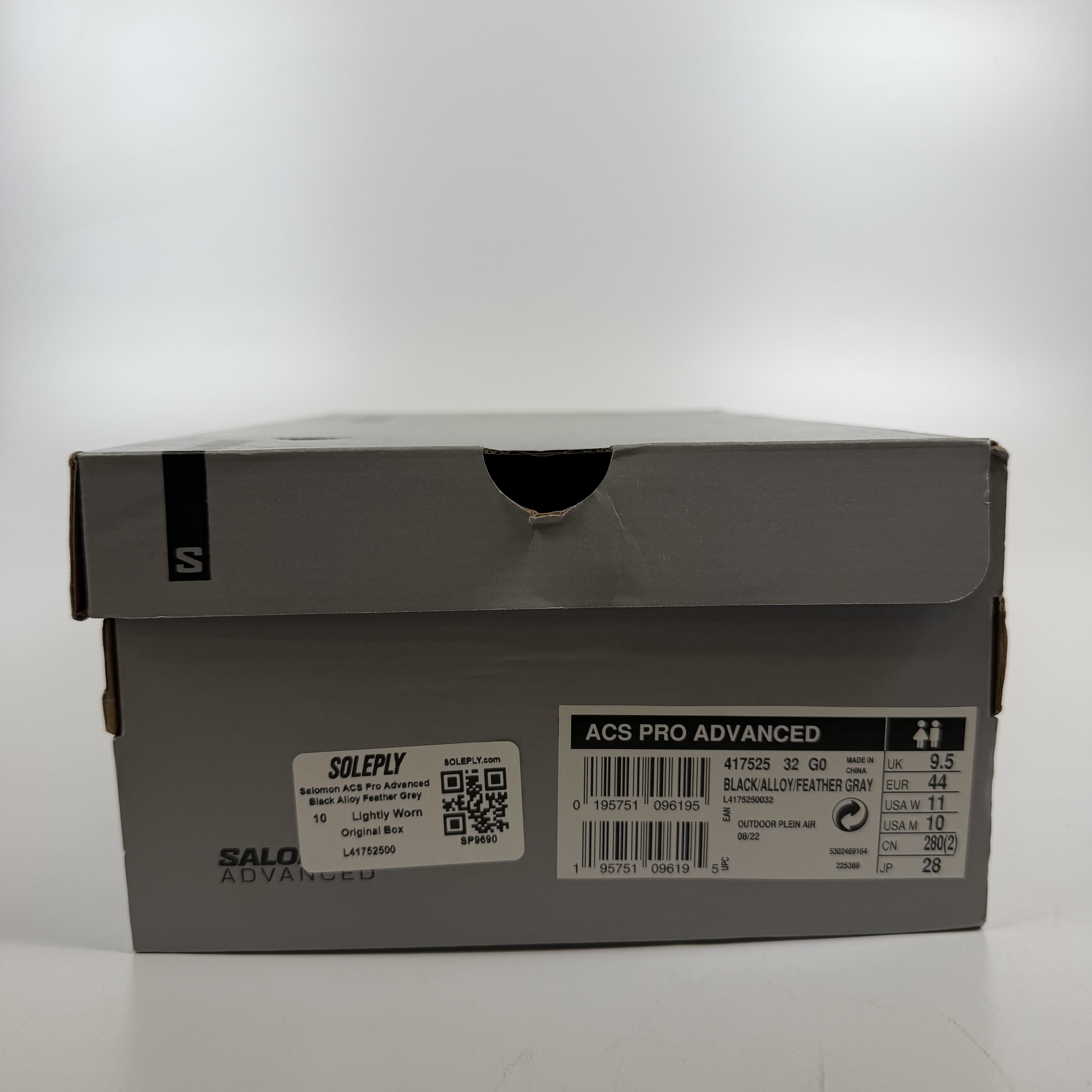 SP9690 Salomon ACS Pro Advanced Black Alloy Feather Grey Purple