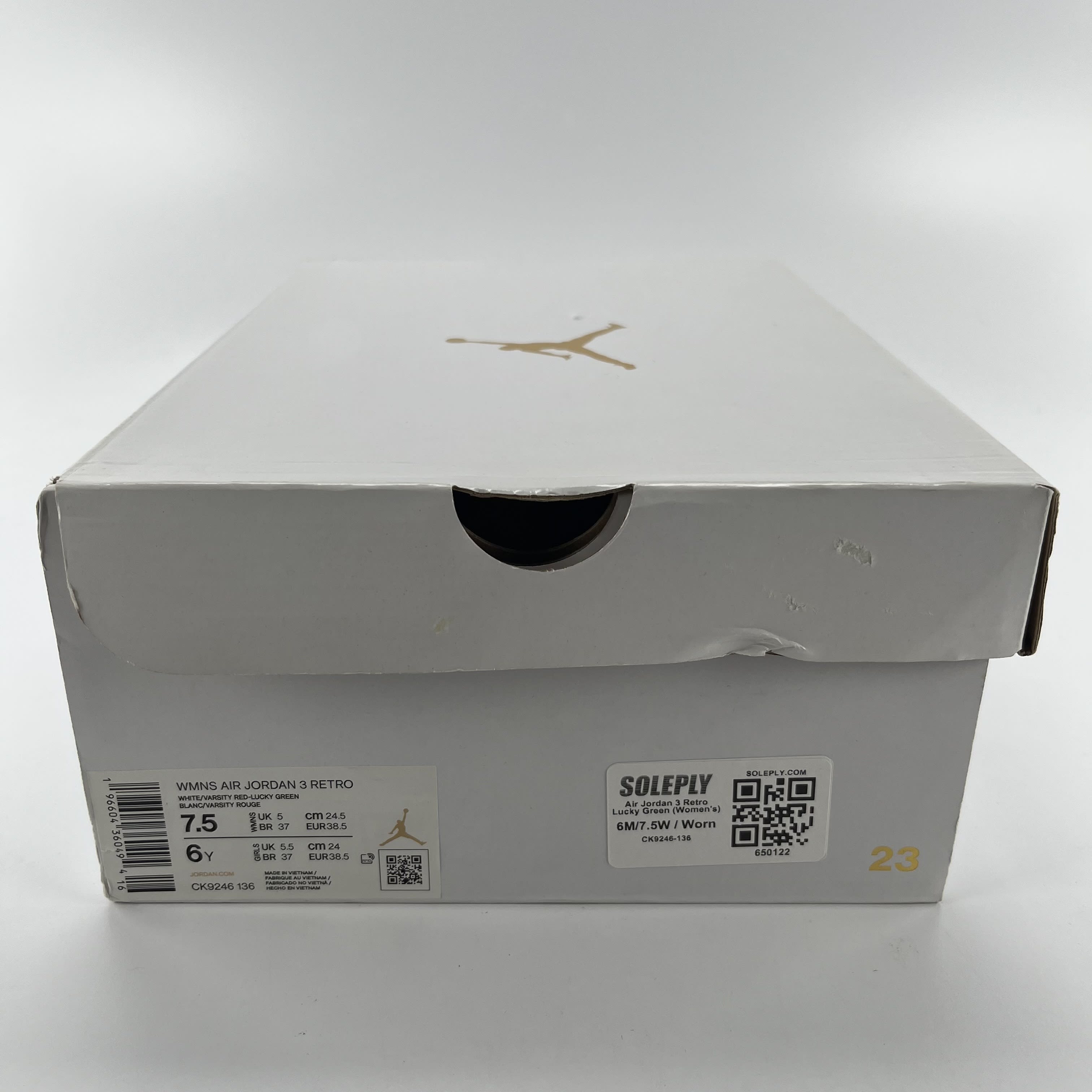 650122 Air Jordan 3 Retro Lucky Green (Women's)