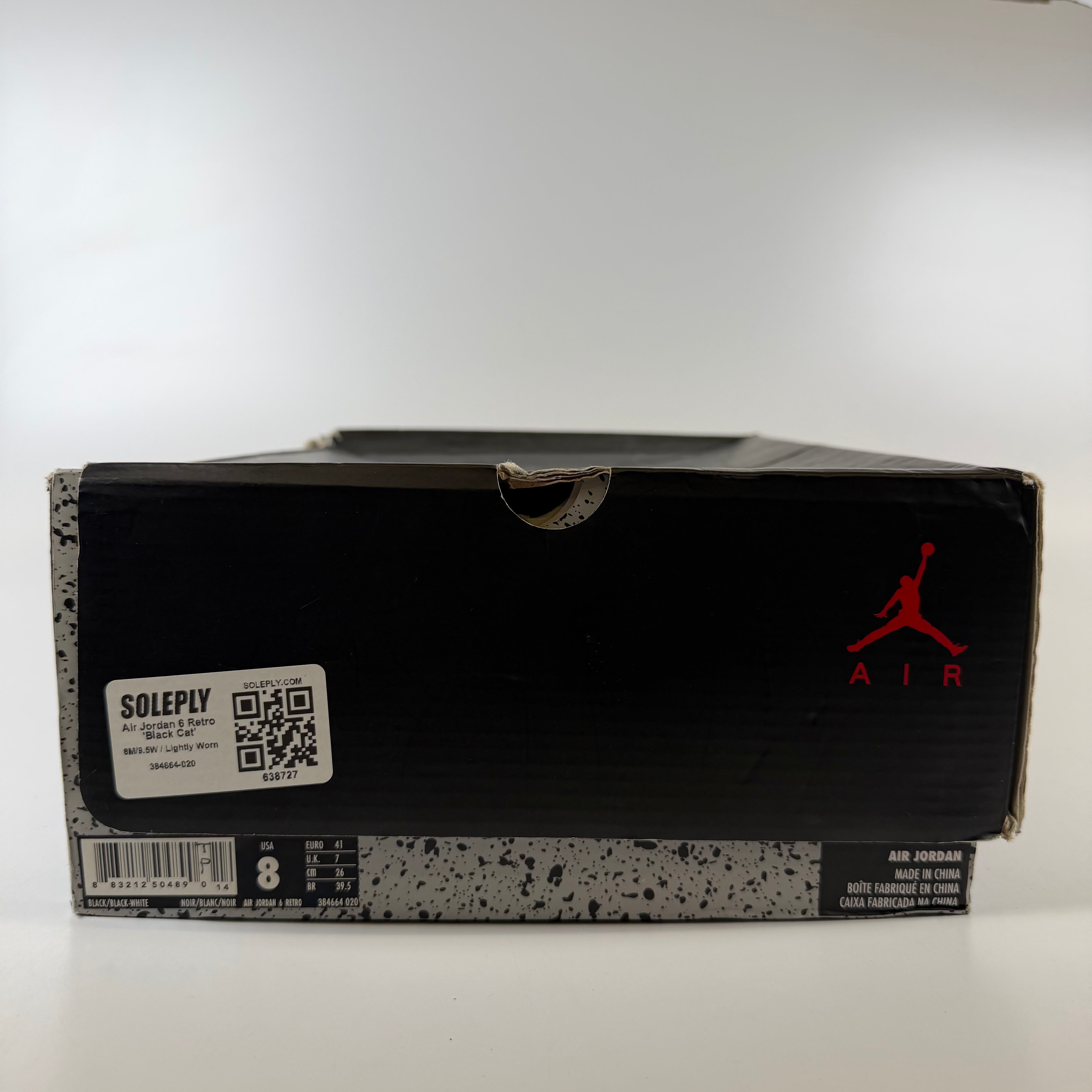 638727 Air Jordan 6 Retro 'Black Cat'