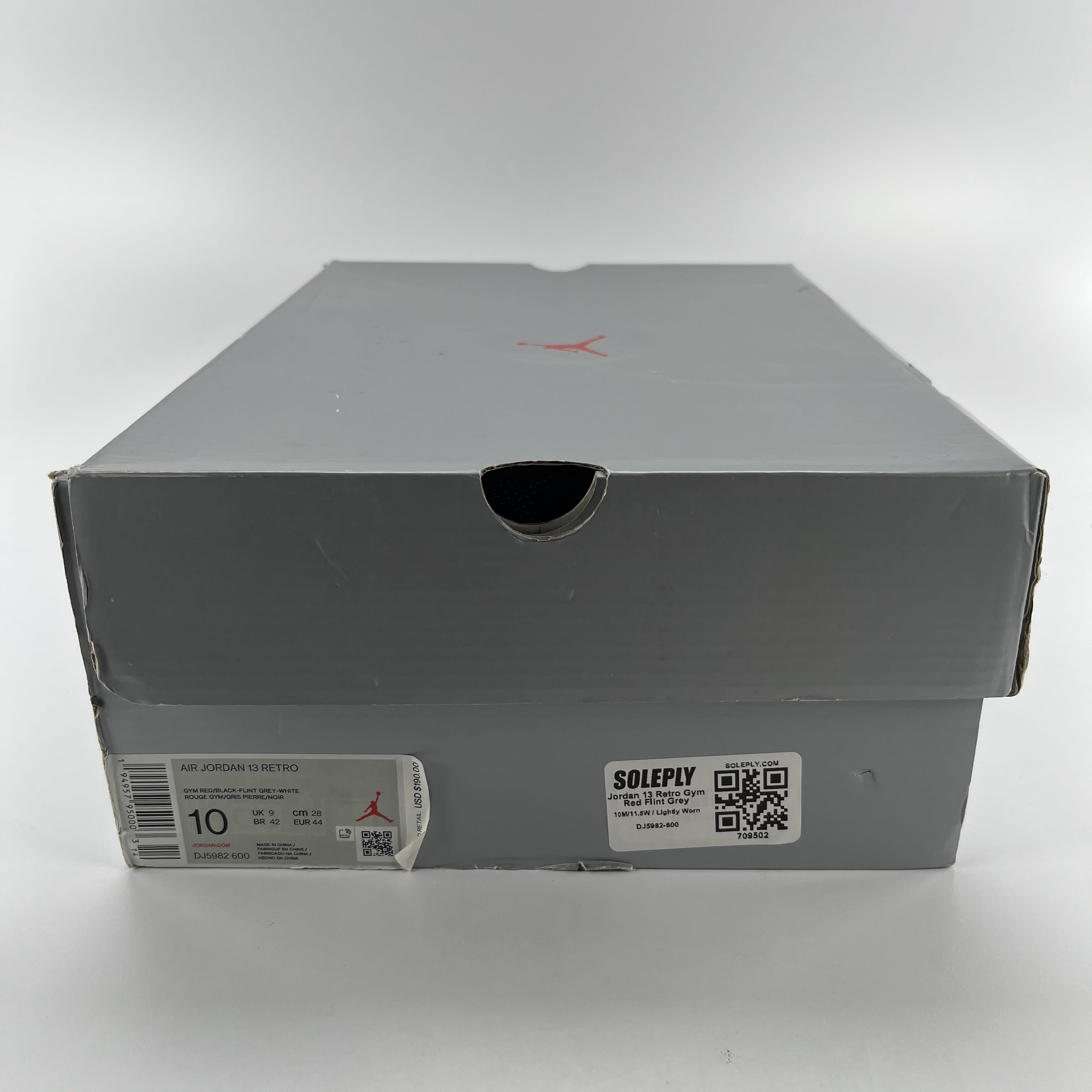 709502 Jordan 13 Retro Gym Red Flint Grey