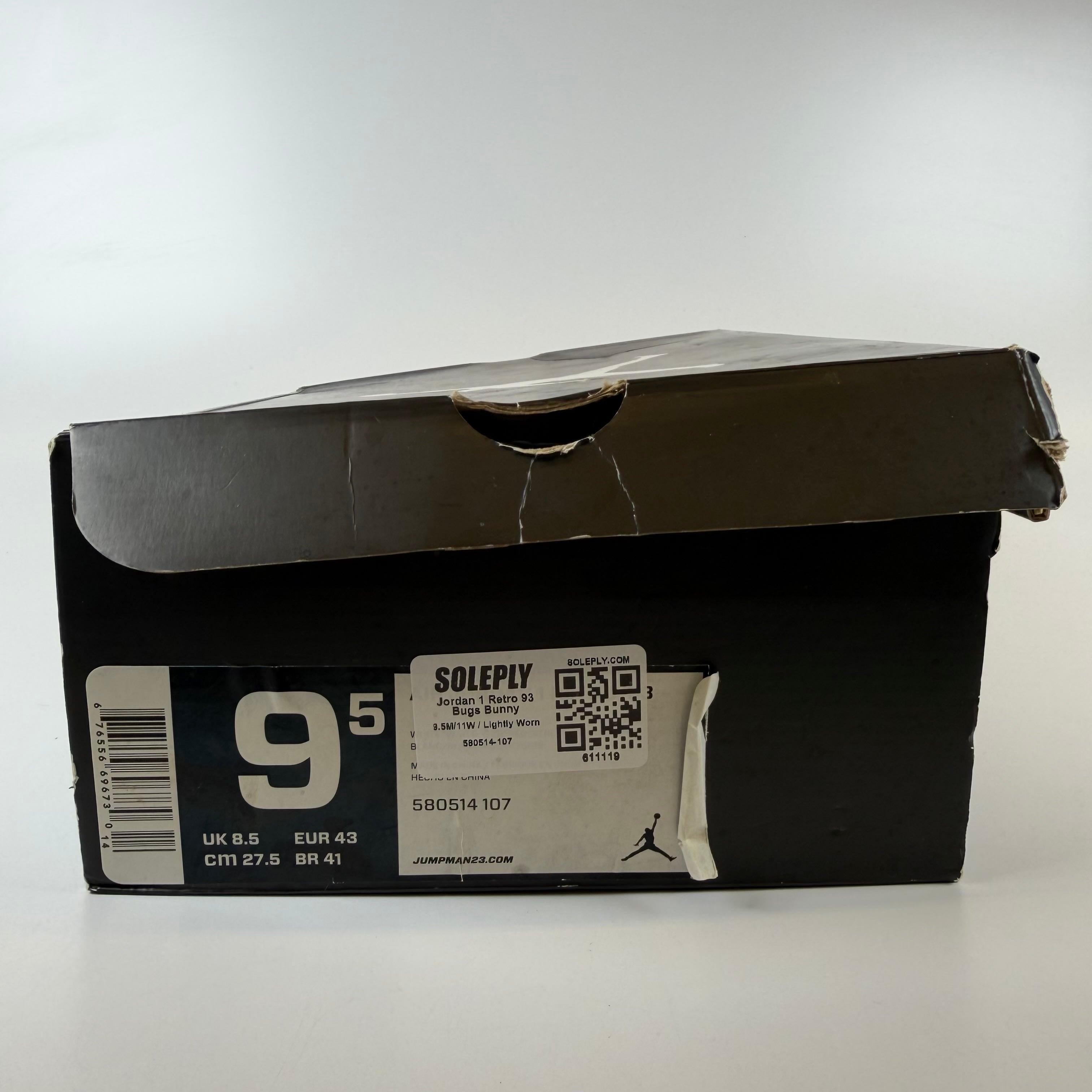 611119 Jordan 1 Retro 93 Bugs Bunny