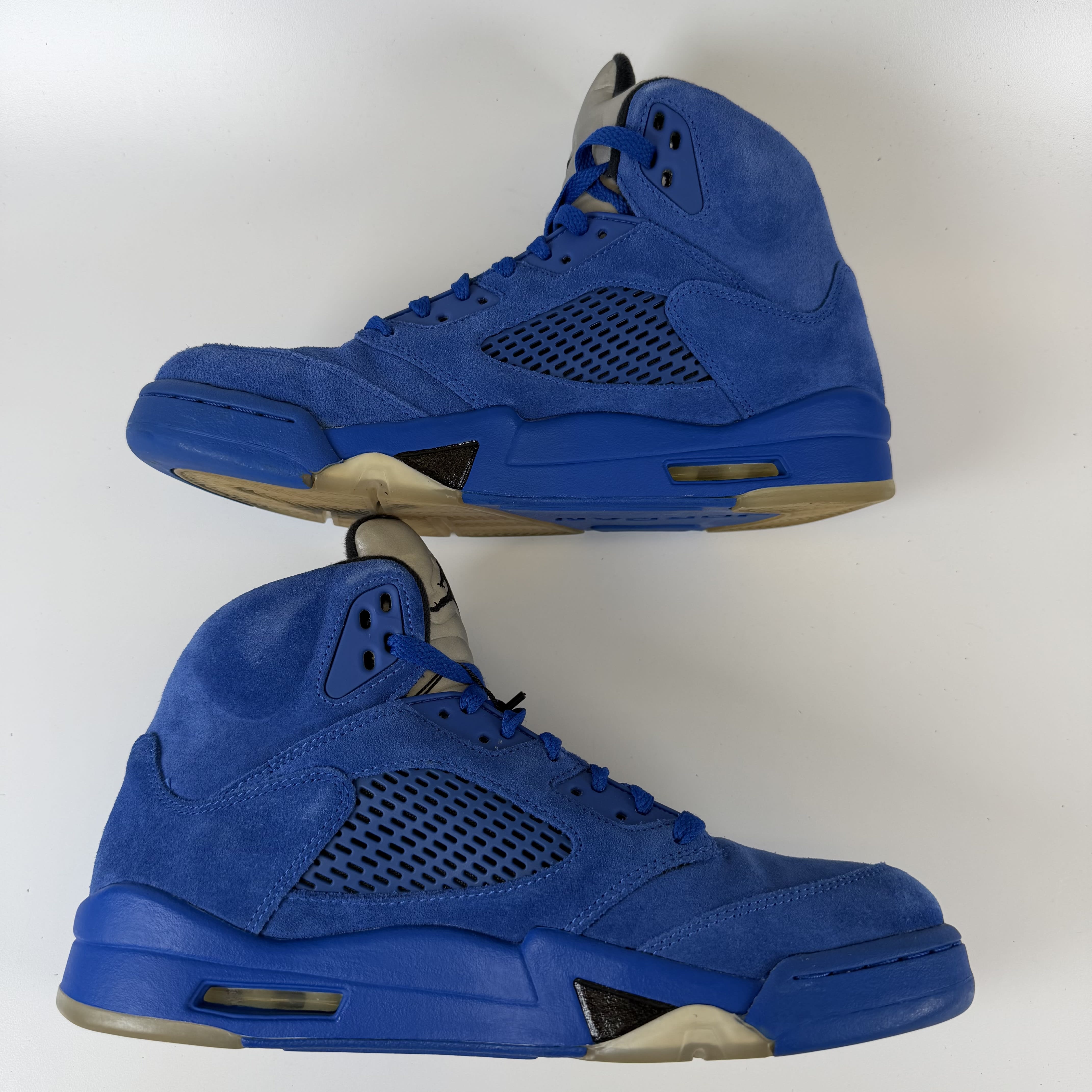 672110 Jordan 5 Retro Blue Suede