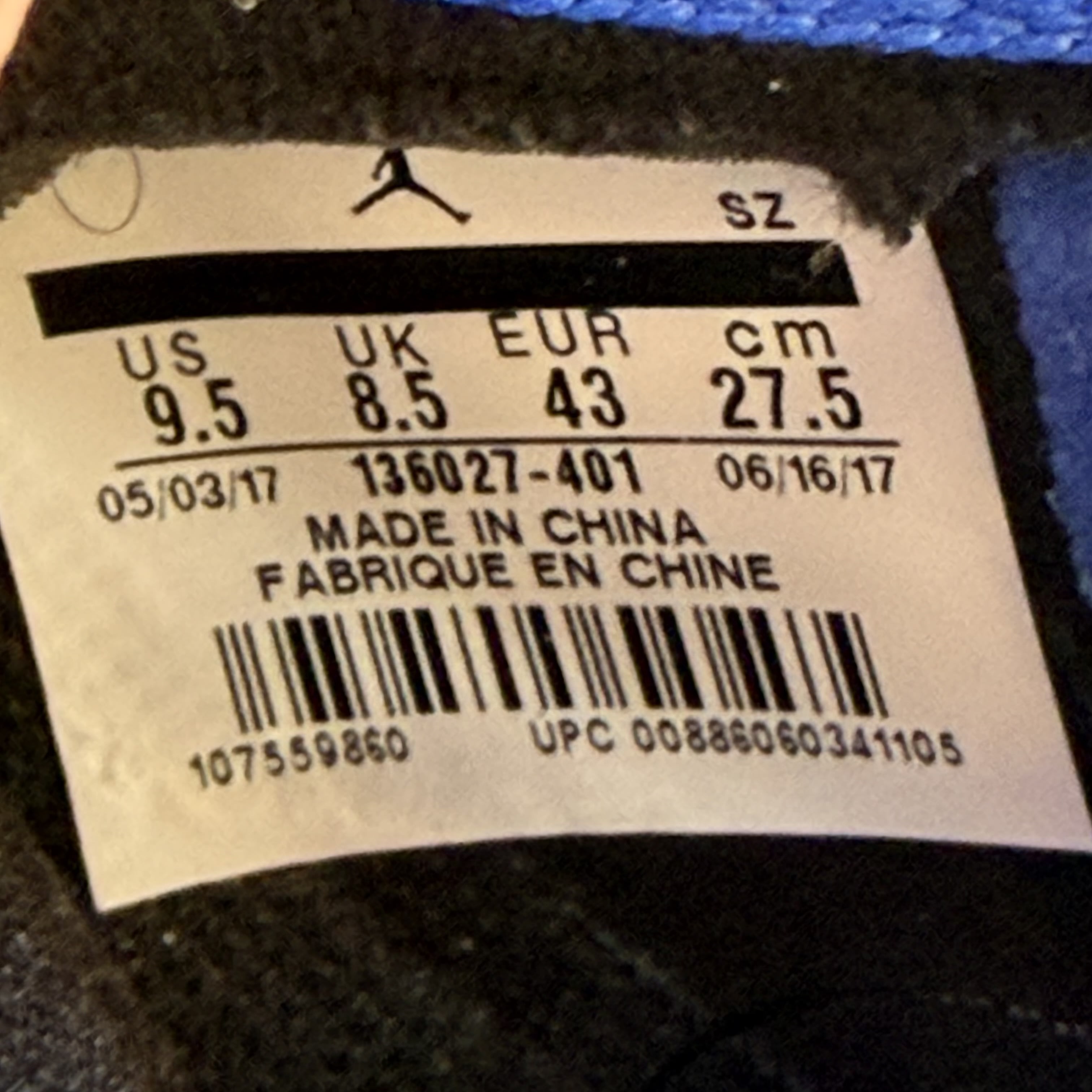 672110 Jordan 5 Retro Blue Suede