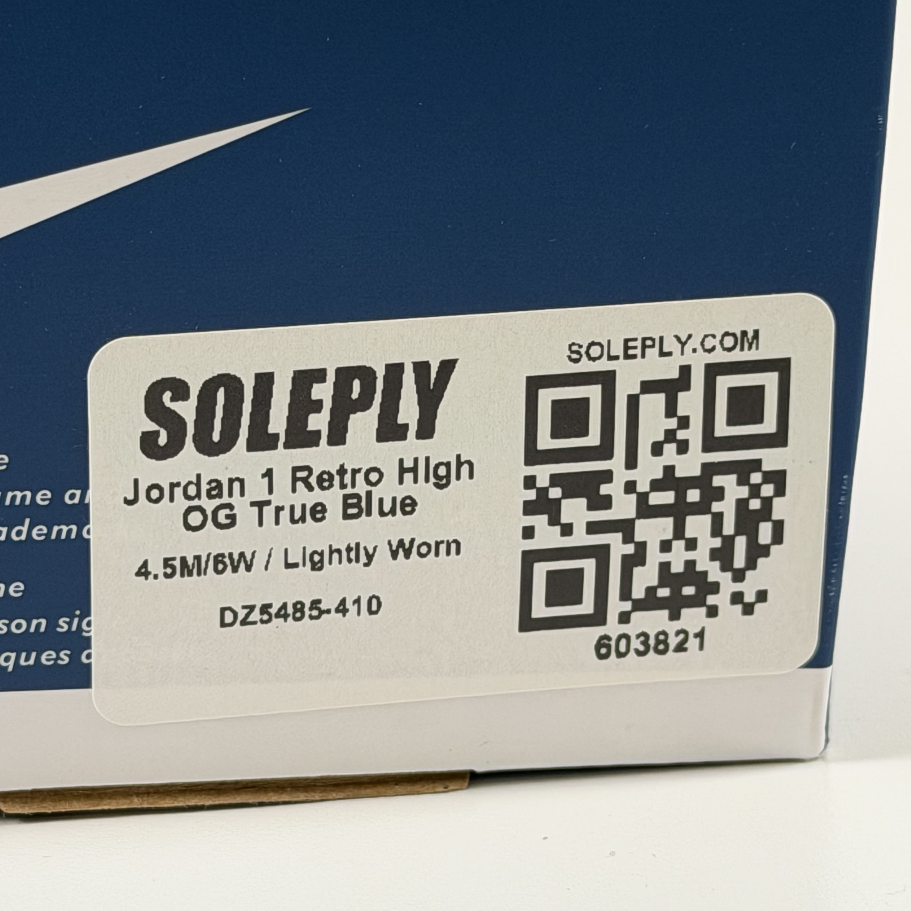 603821 Jordan 1 Retro High OG True Blue