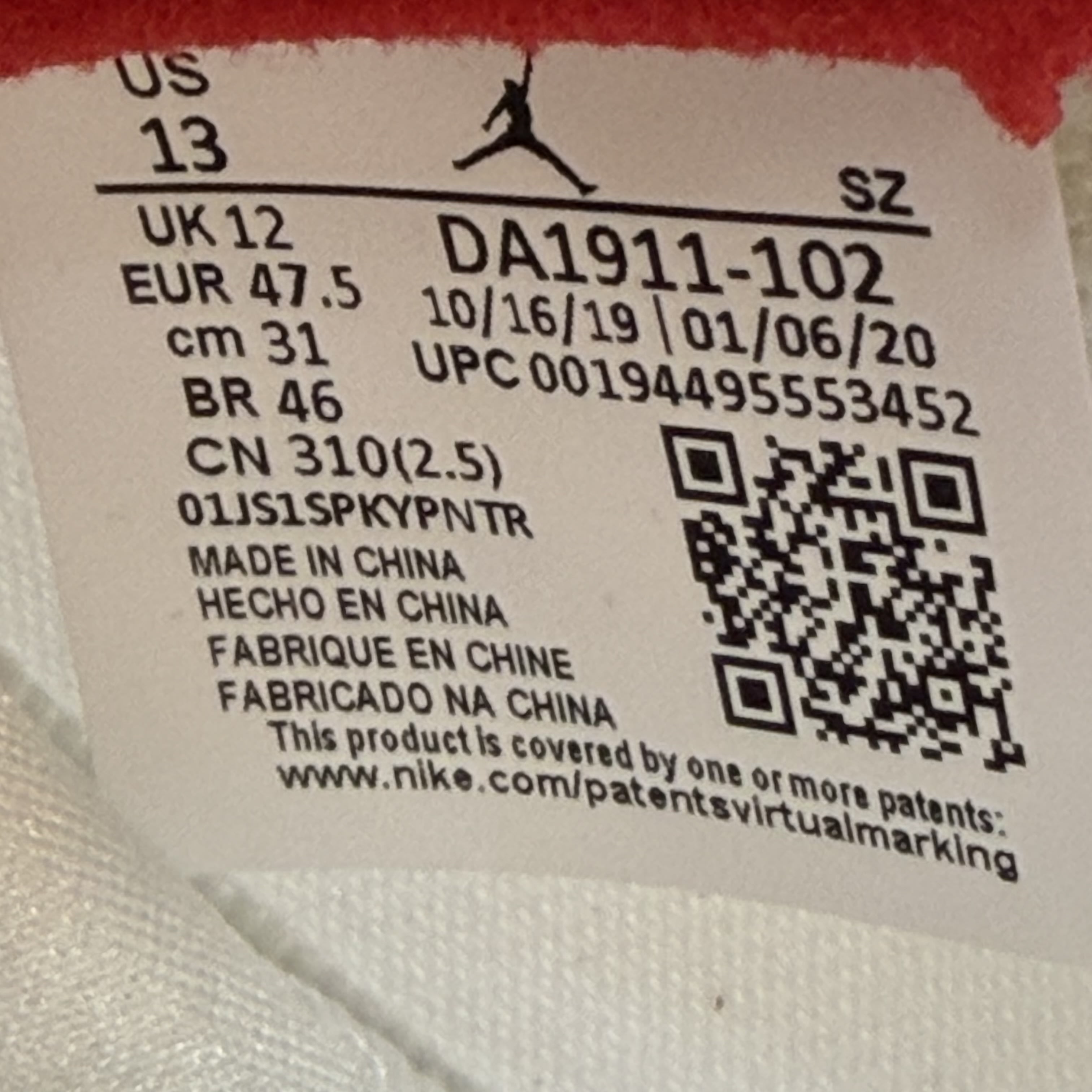 SP7862 Jordan 5 Retro Fire Red Silver Tongue (2020)