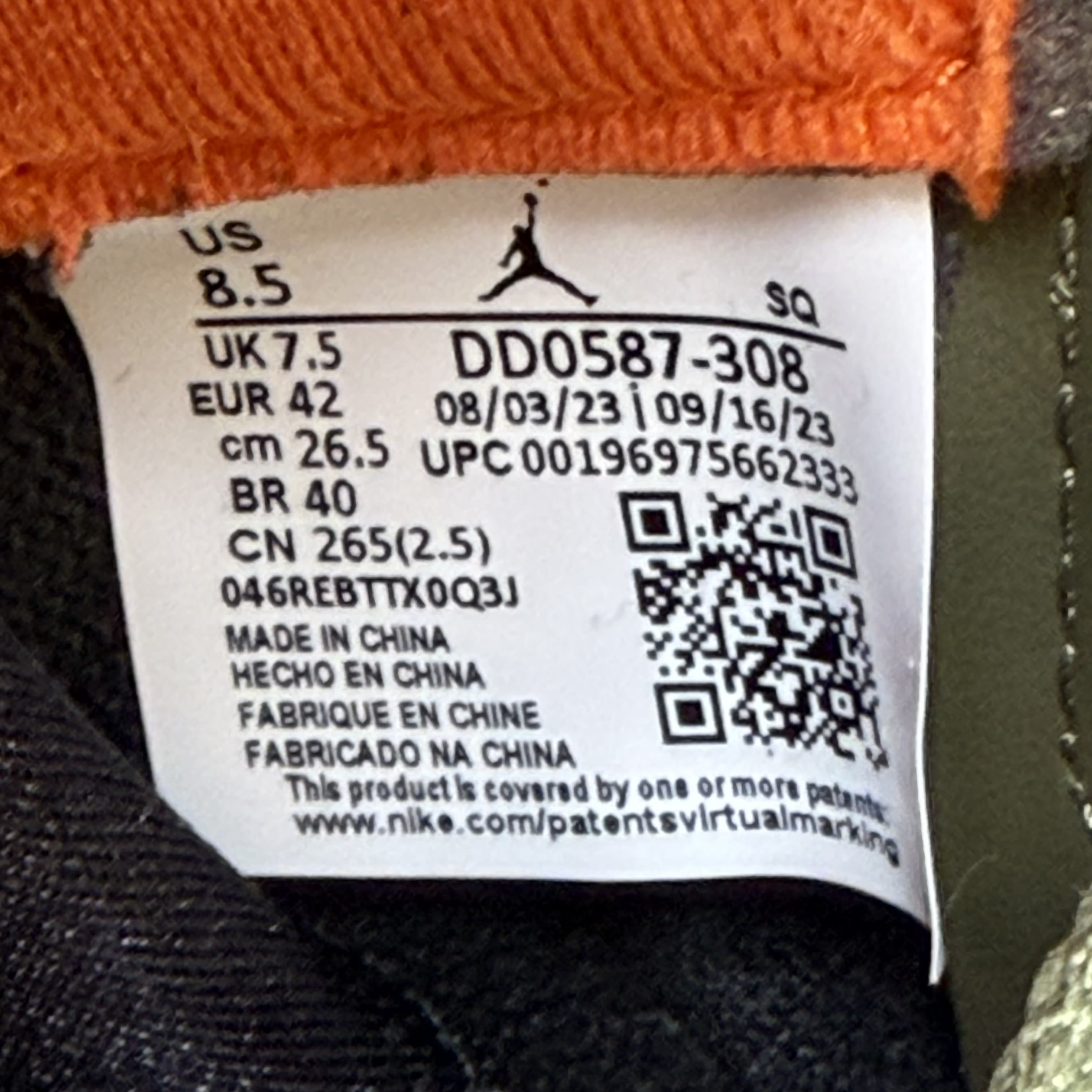 SP8096 Jordan 5 Retro Olive (2024)