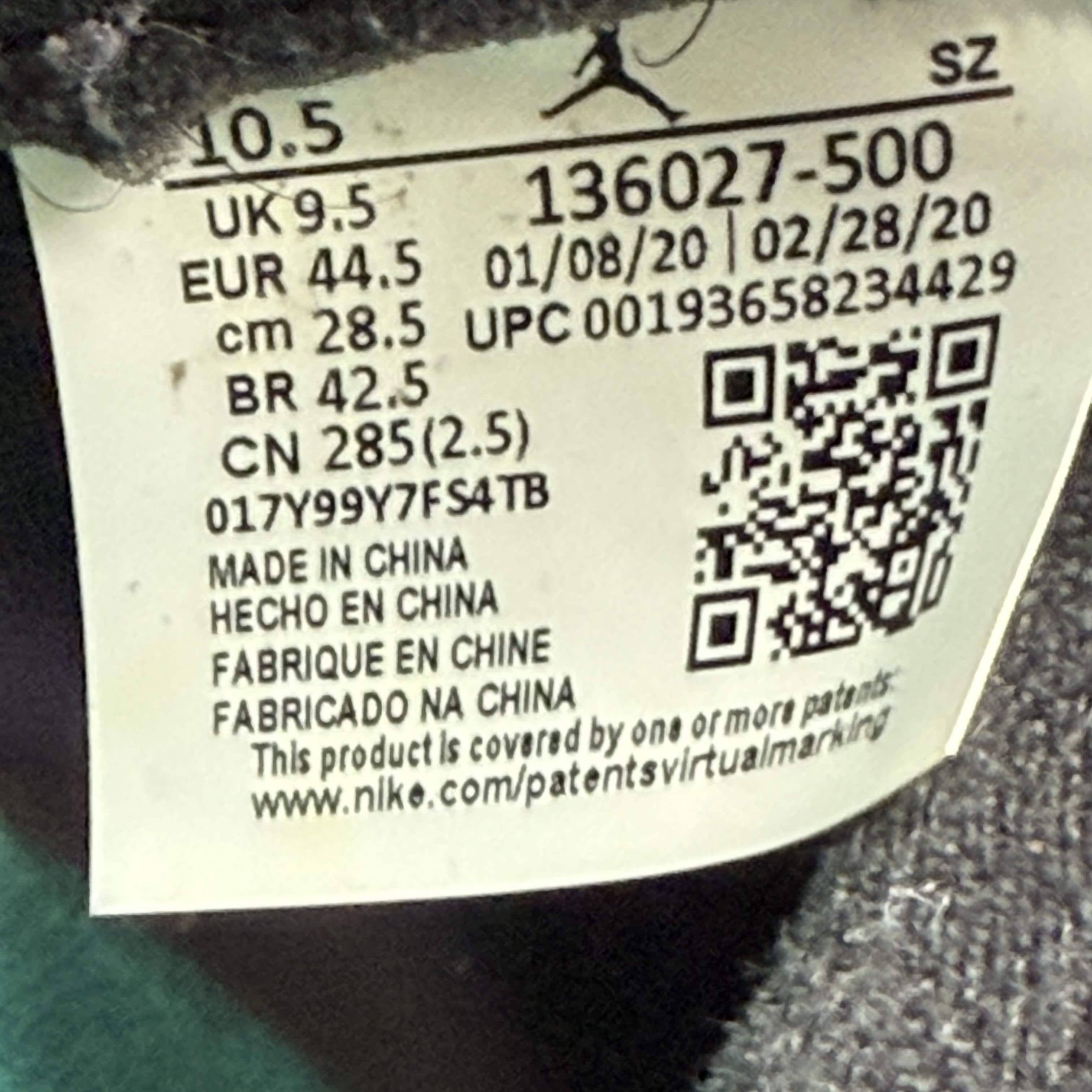 820981 Jordan 5 Retro Alternate Grape