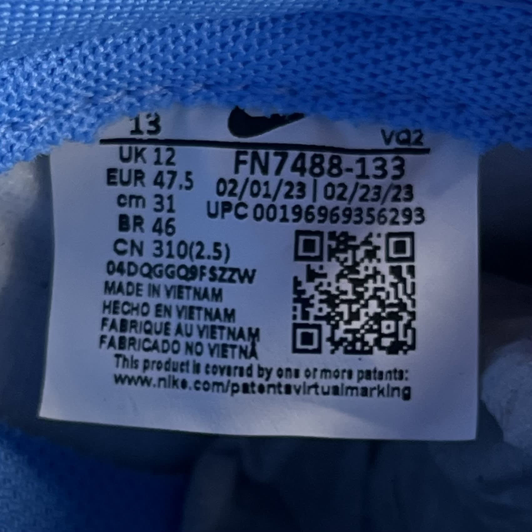 822179 Nike Dunk Low Athletic Department Light Smoke Grey University Blue