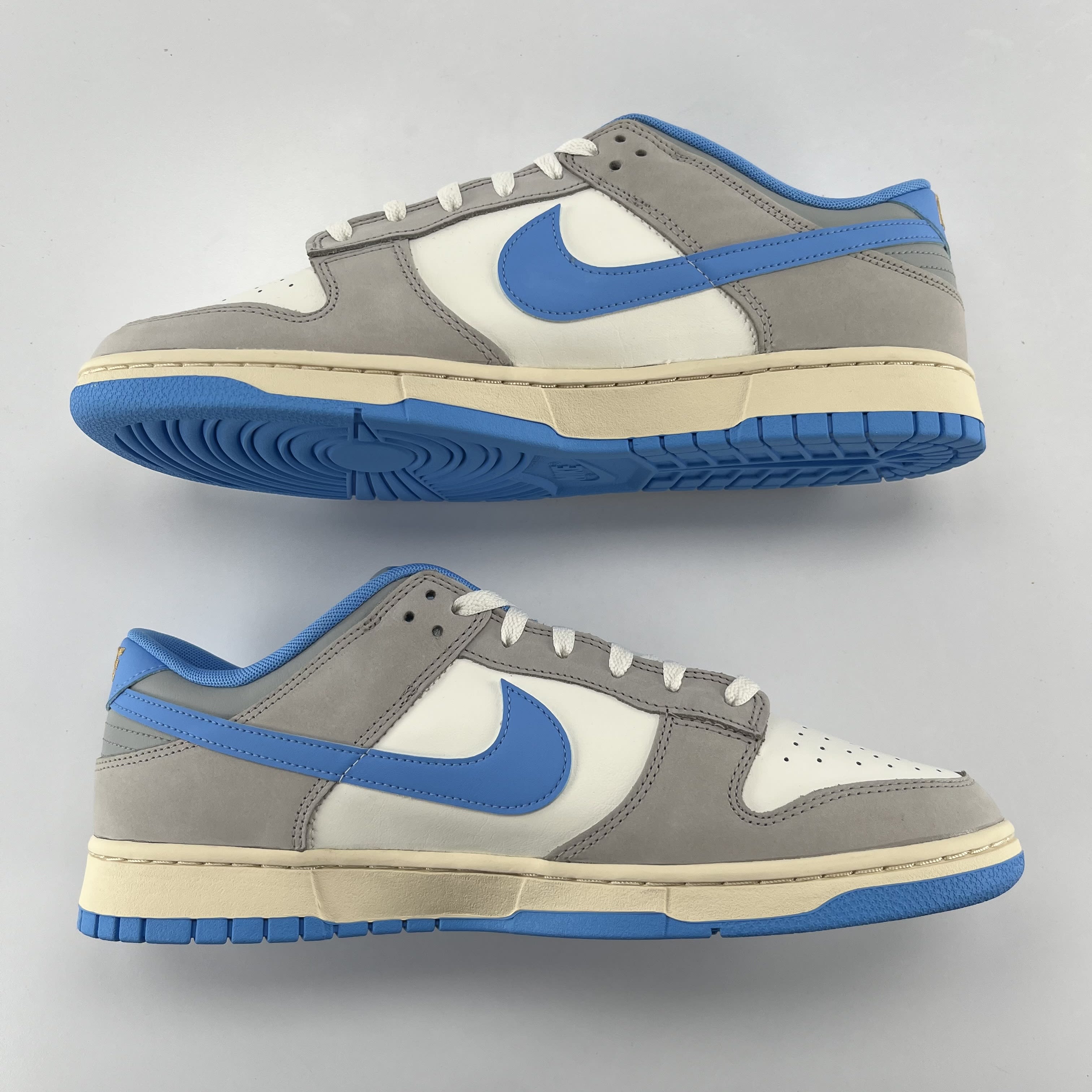 822179 Nike Dunk Low Athletic Department Light Smoke Grey University Blue