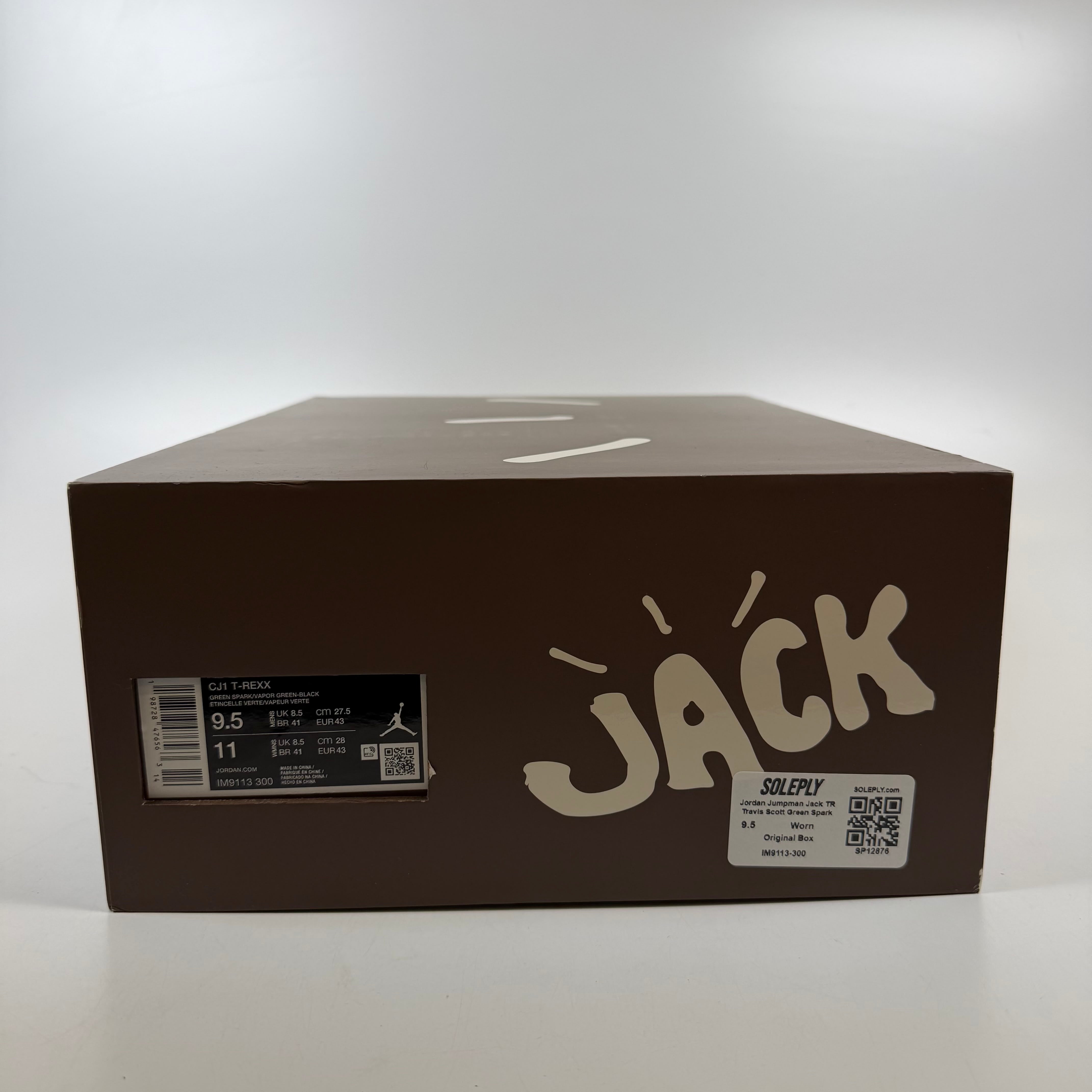 SP12876 Jordan Jumpman Jack TR Travis Scott Green Spark