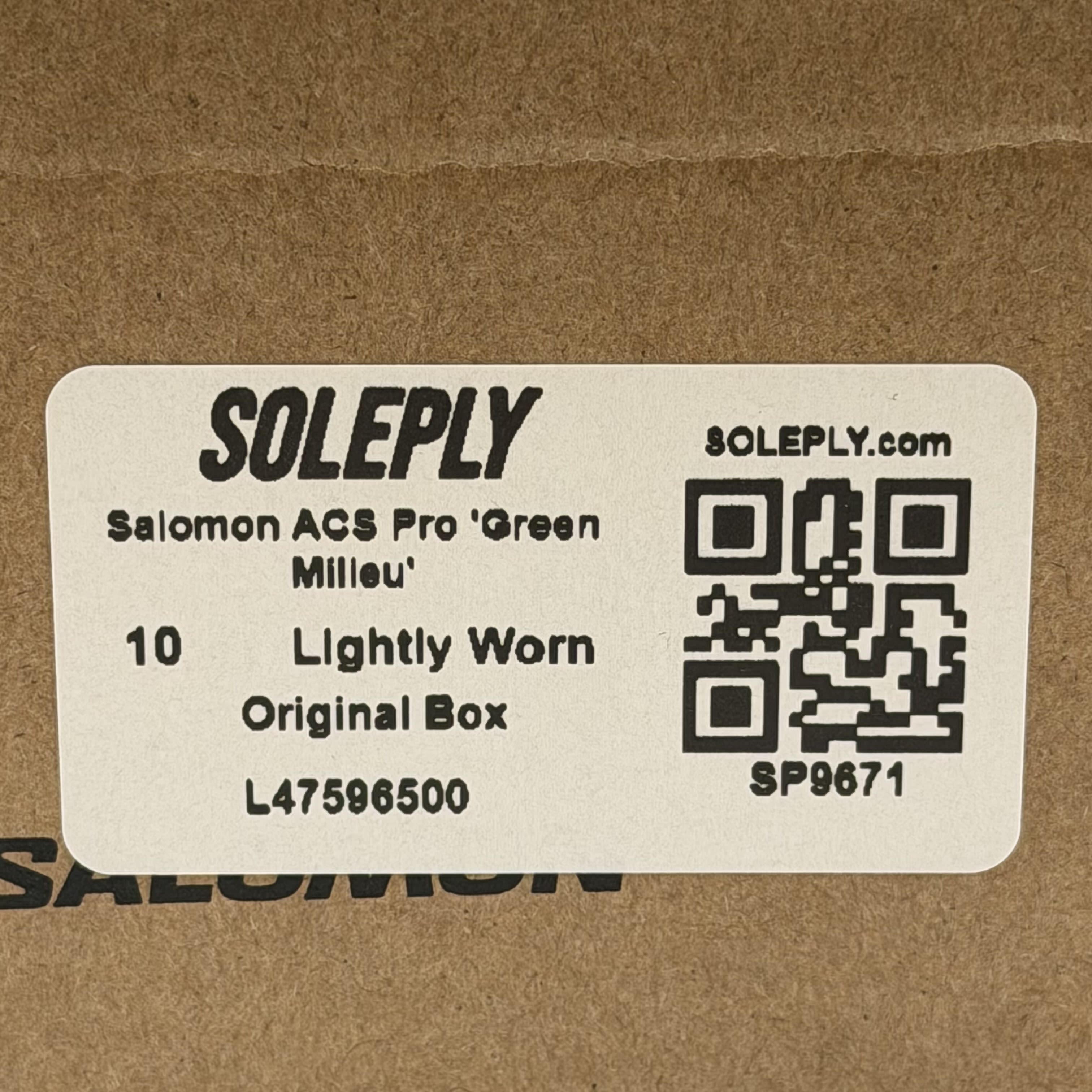 SP9671 Salomon ACS Pro 'Green Milieu'