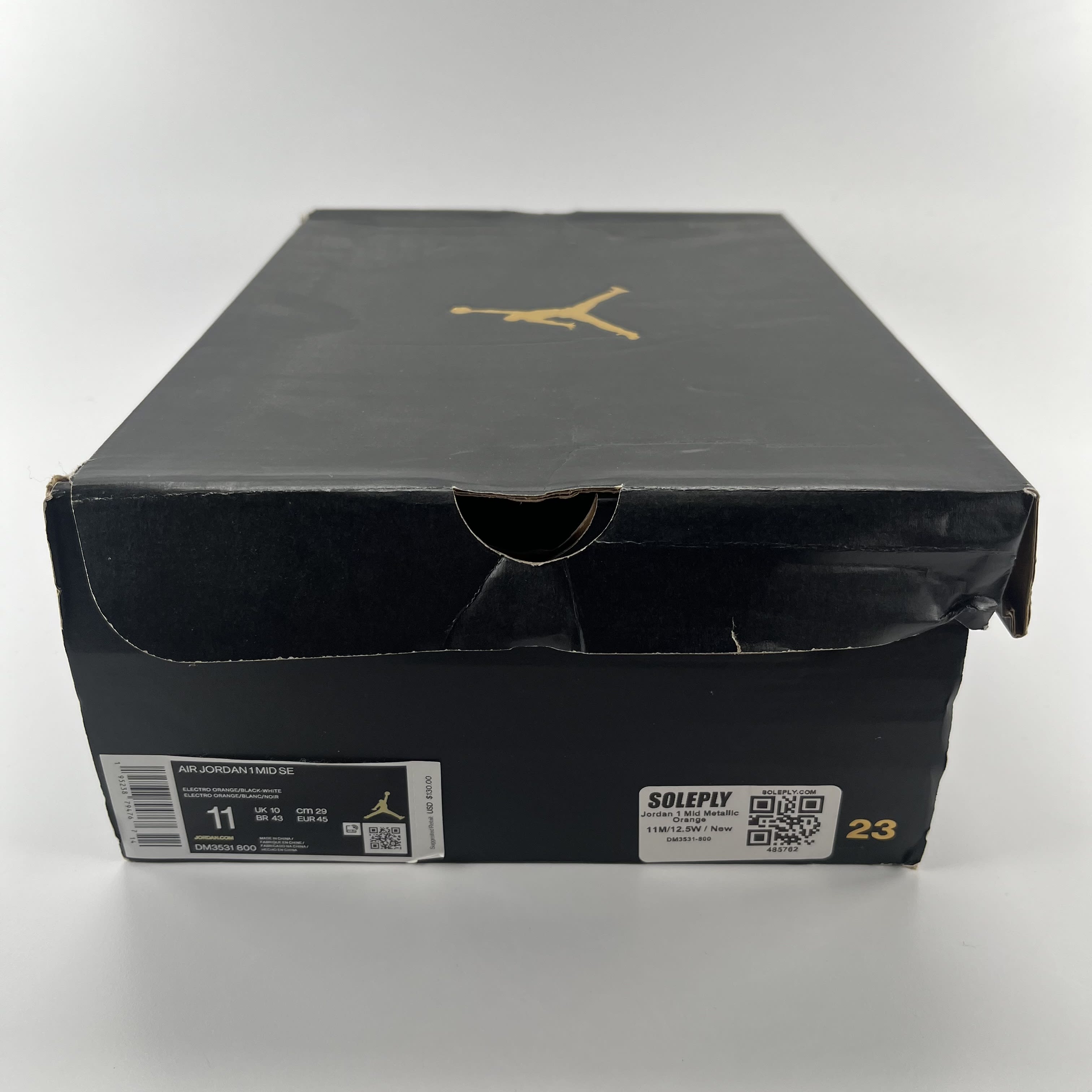 485762 Jordan 1 Mid Metallic Orange
