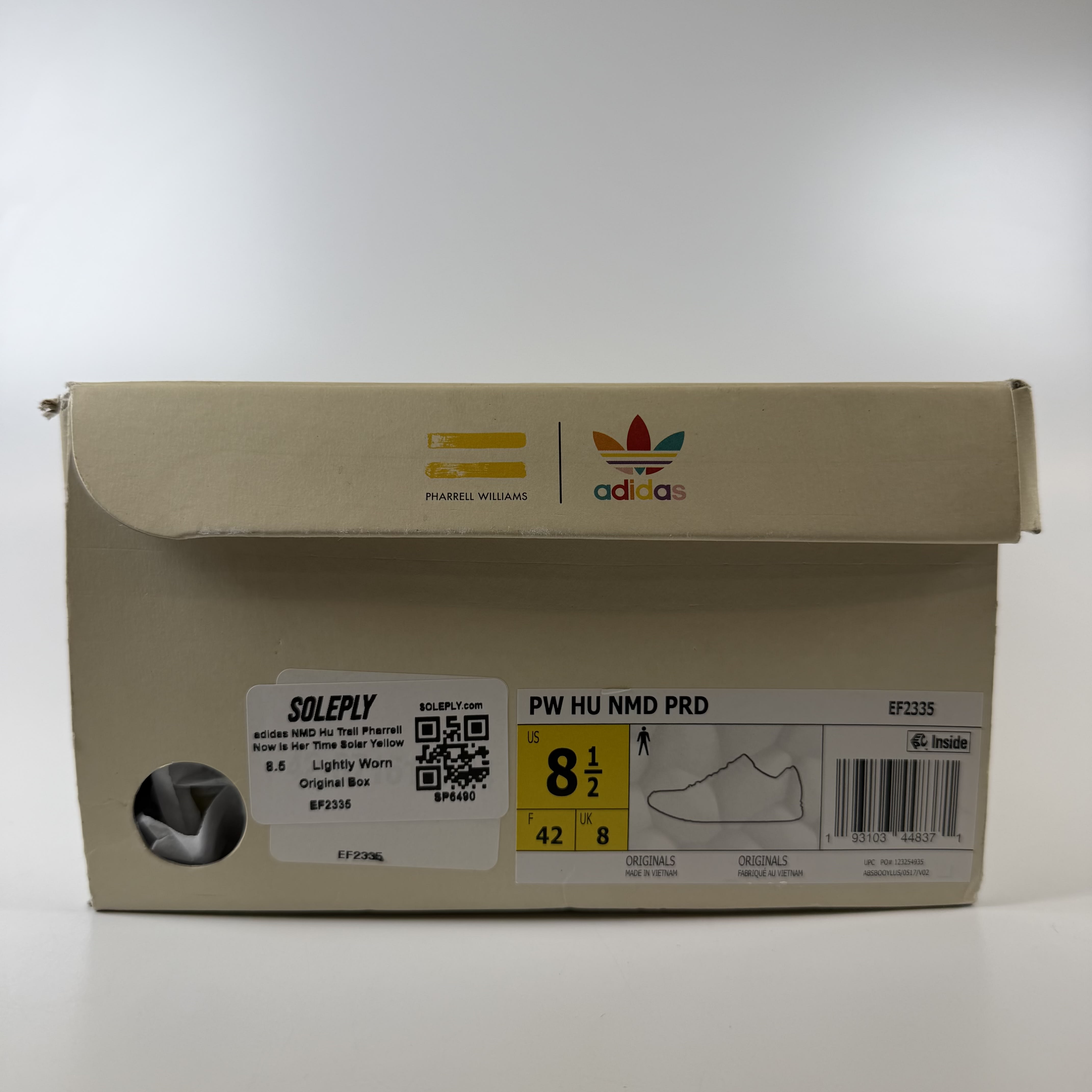 SP6490 adidas NMD Hu Trail Pharrell Now Is Her Time Solar Yellow