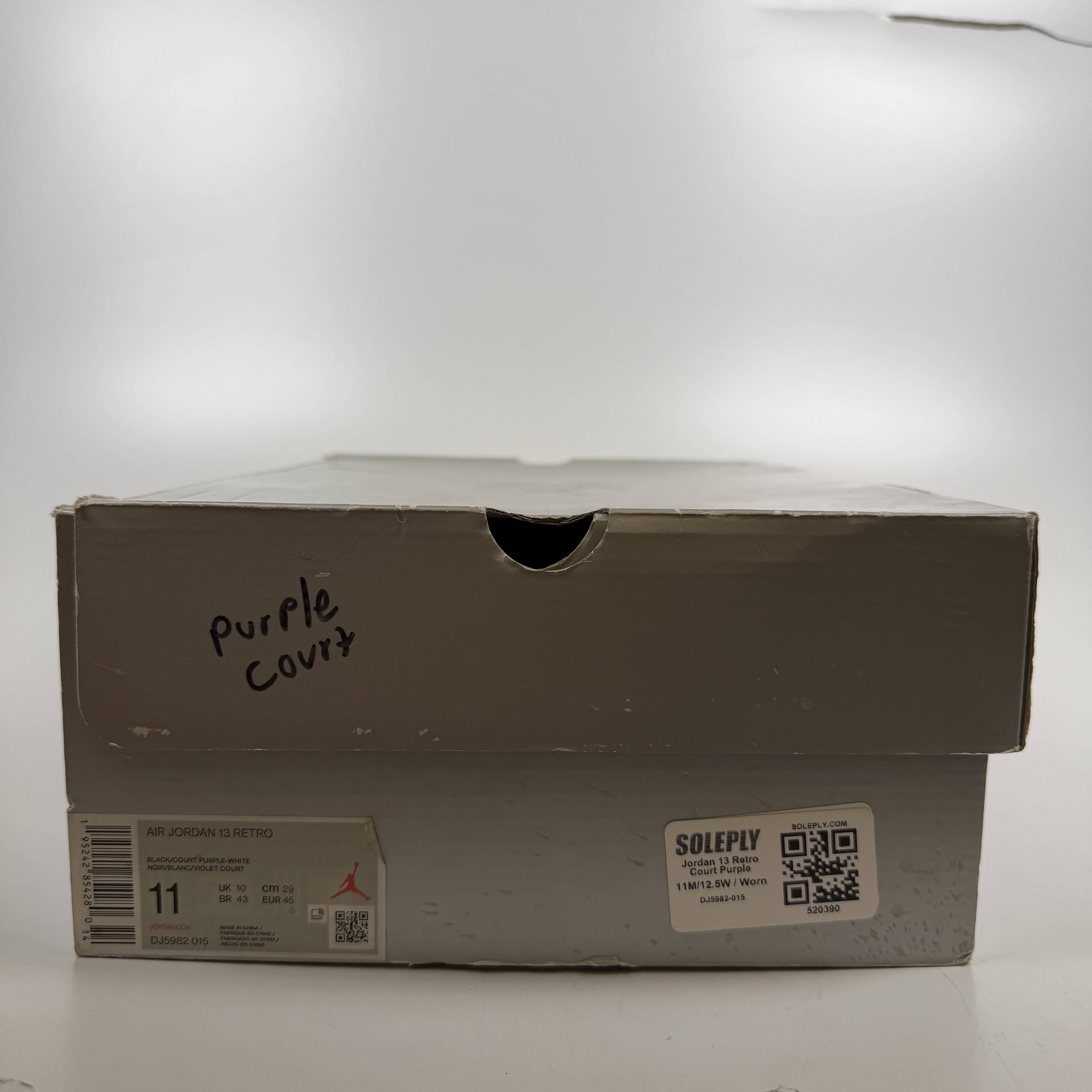 520390 Jordan 13 Retro Court Purple