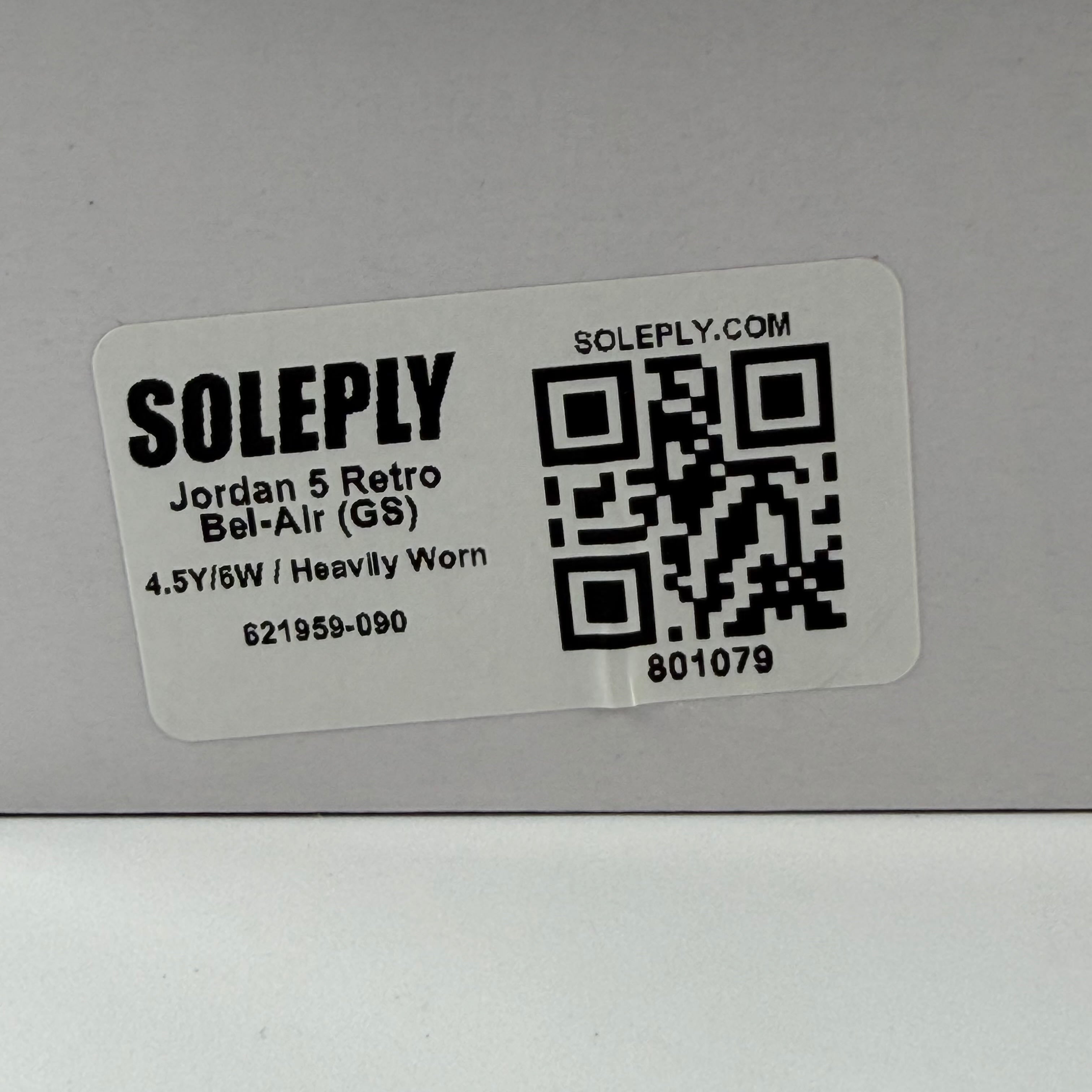 801079 Jordan 5 Retro Bel-Air (GS)