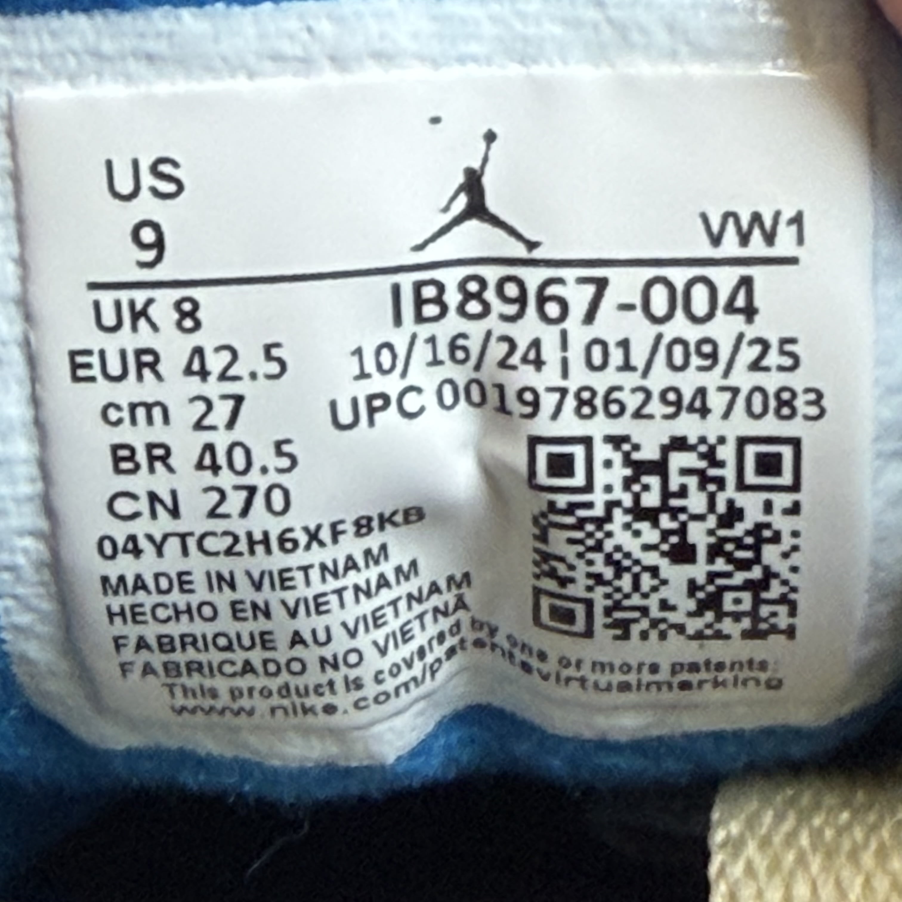 SP12192 Jordan 3 Retro OG Rare Air