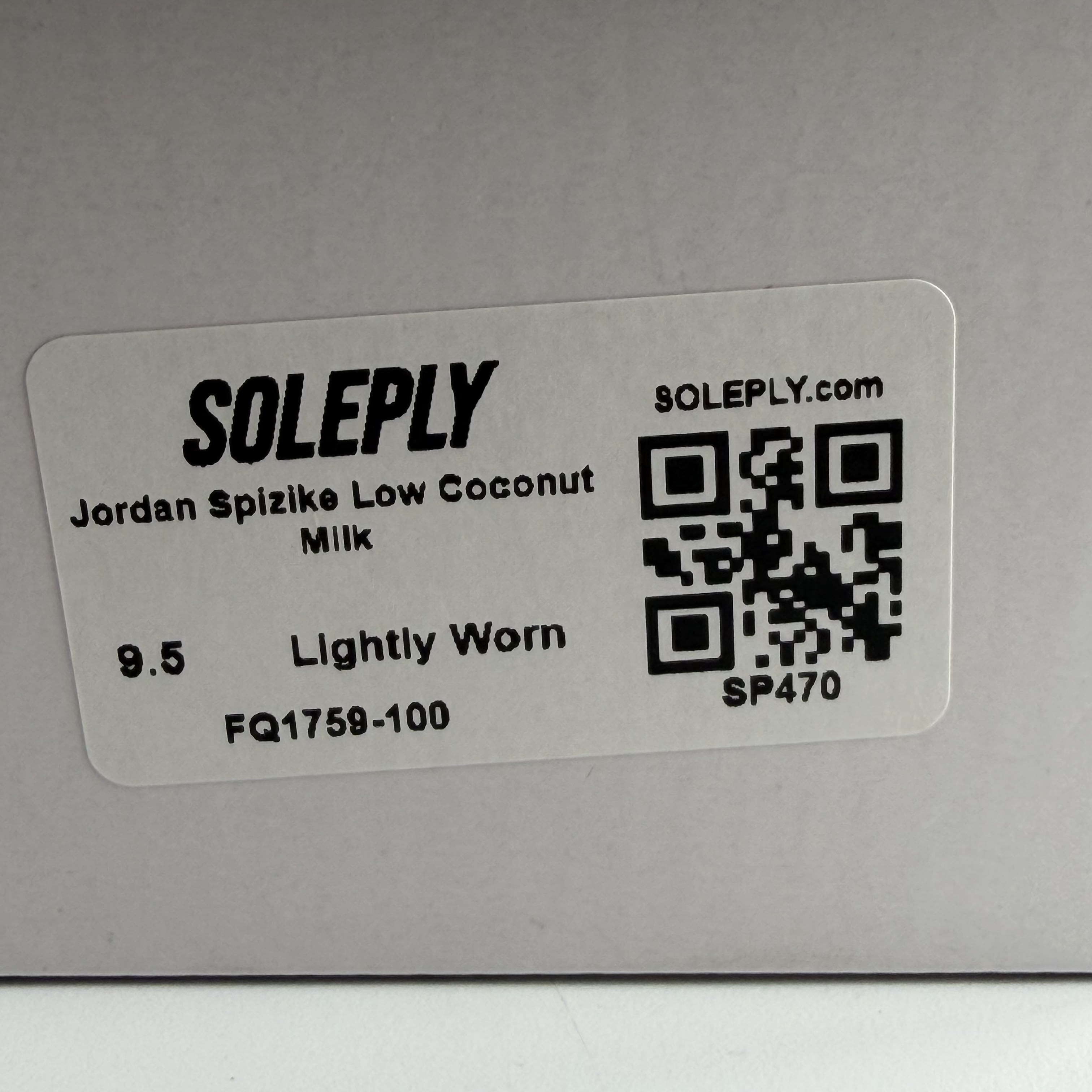 SP470 Jordan Spizike Low Coconut Milk