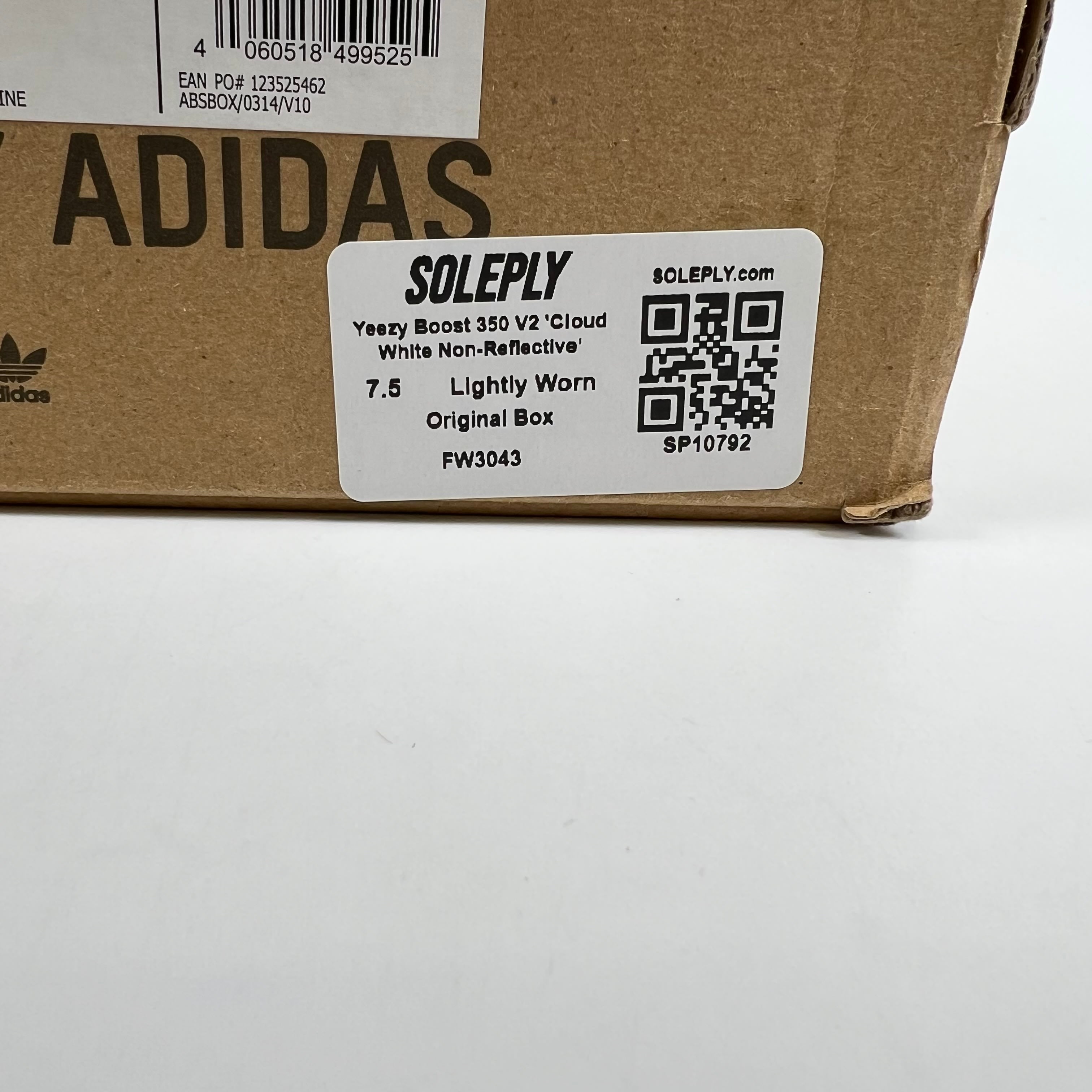 SP10792 Yeezy Boost 350 V2 'Cloud White Non-Reflective'