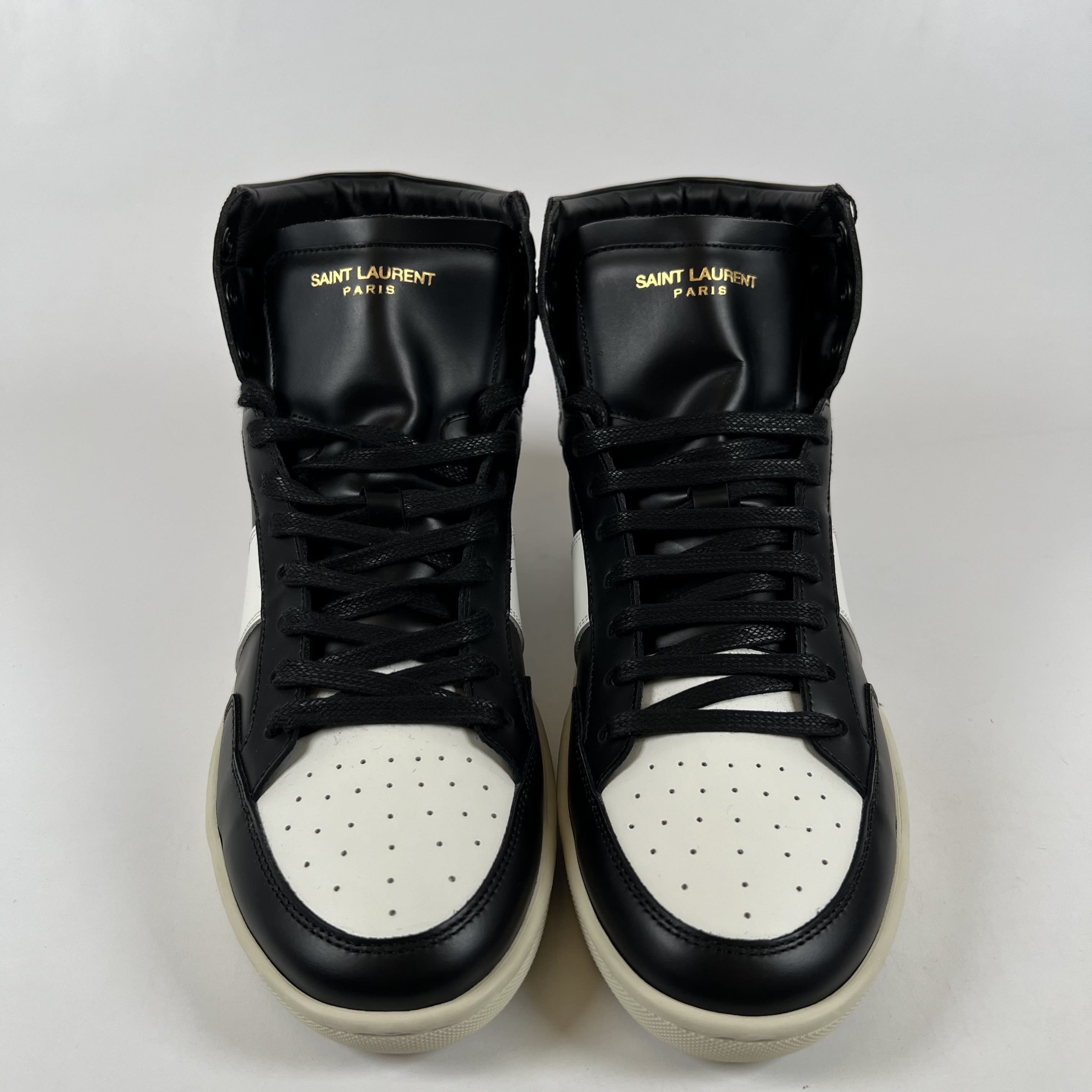SP11702 Saint Laurent Black Leather High