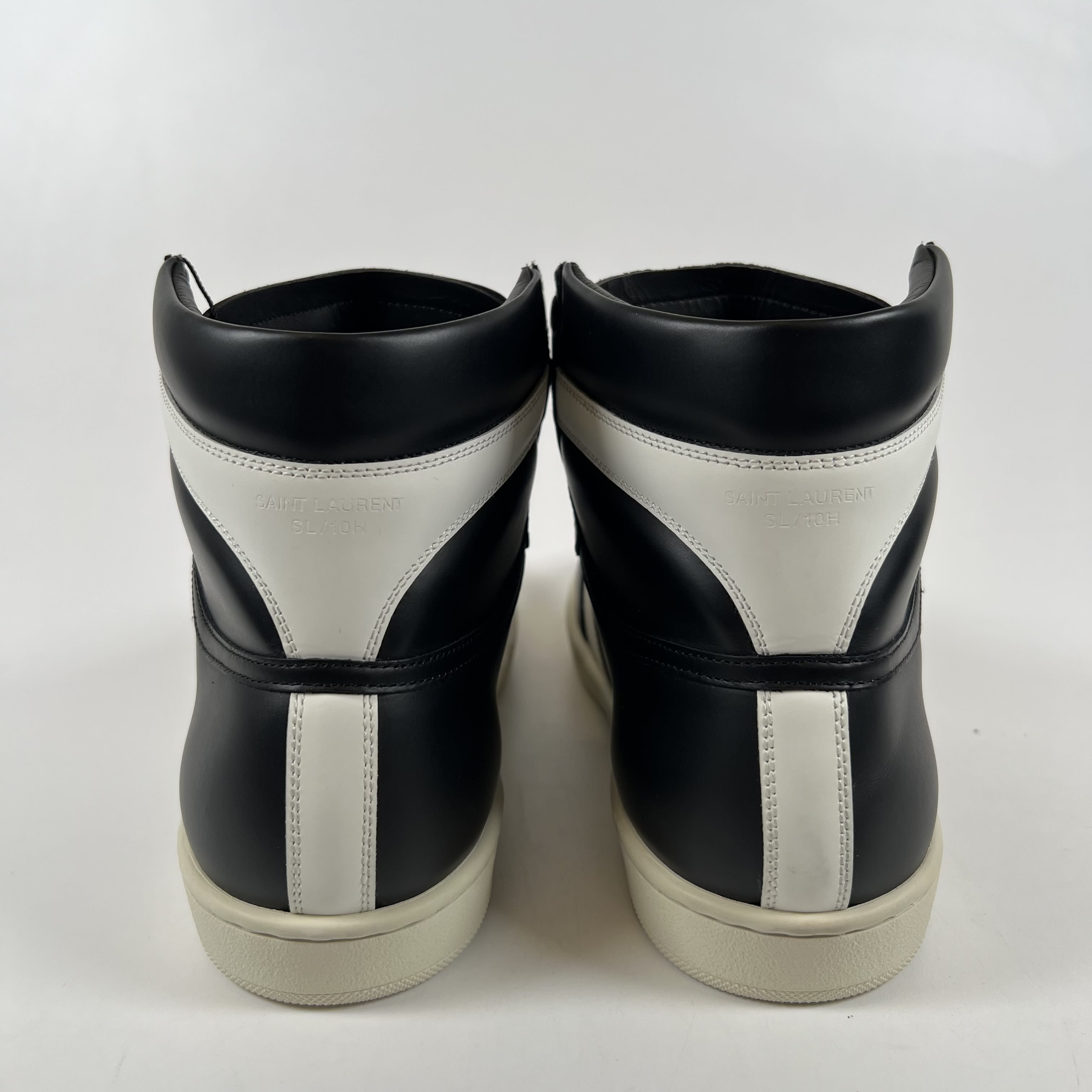 SP11702 Saint Laurent Black Leather High