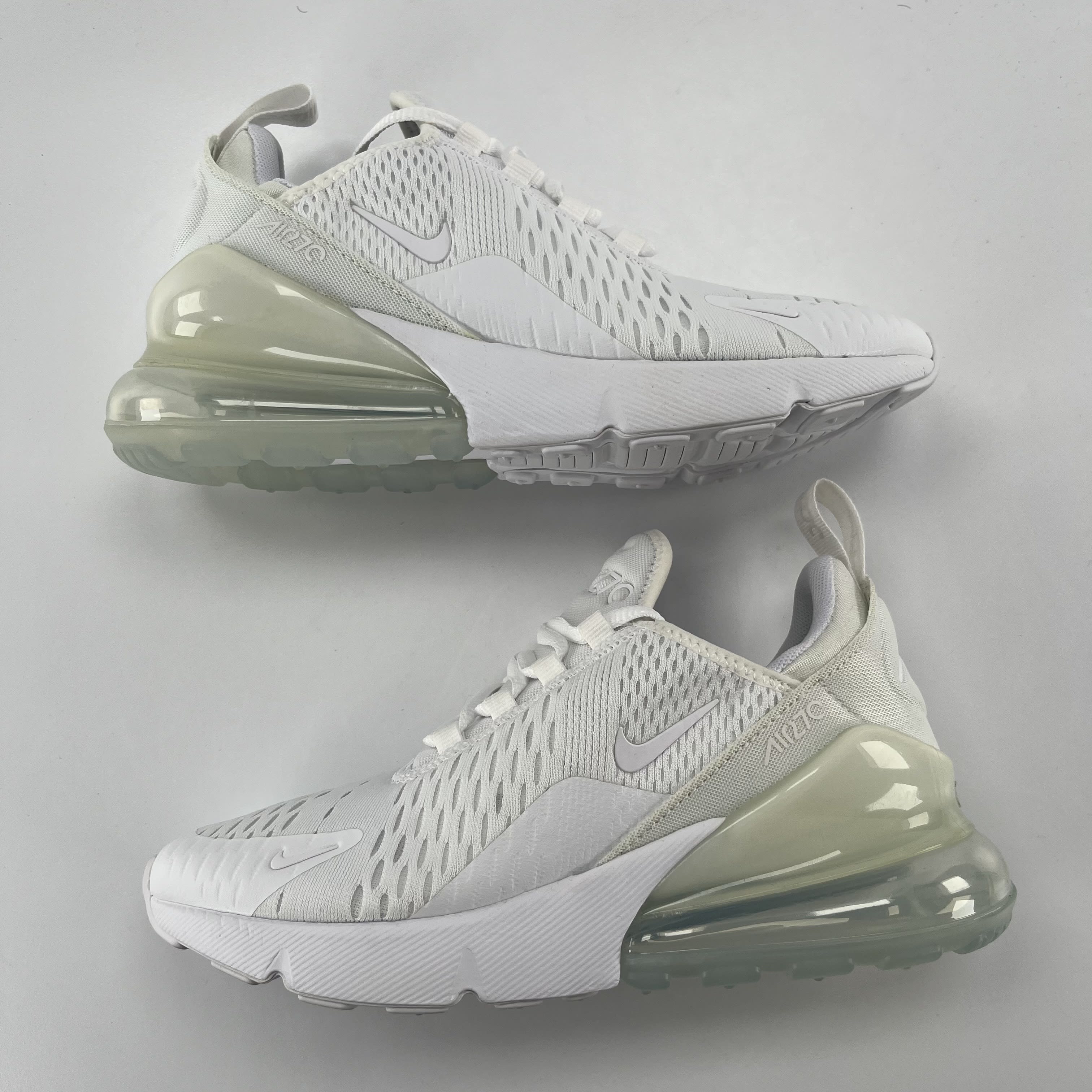SP1496 Nike Air Max 270 White Metallic Silver (GS)