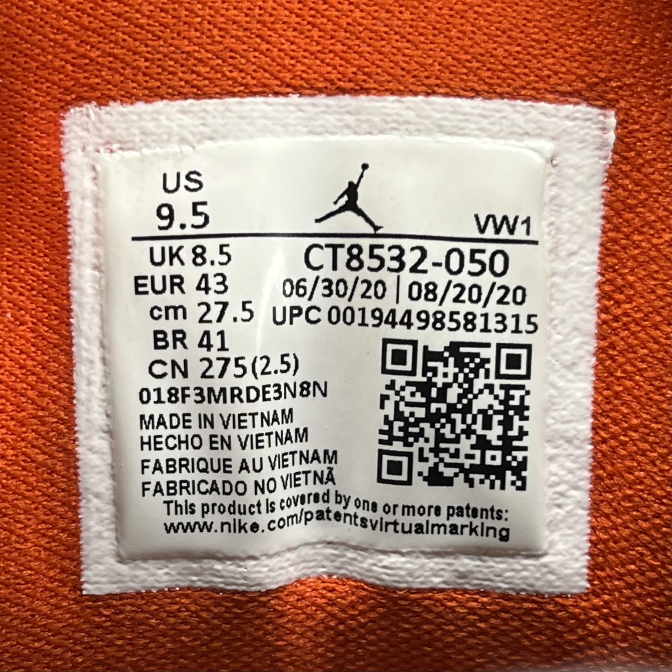 819636 Jordan 3 Retro Black Court Purple