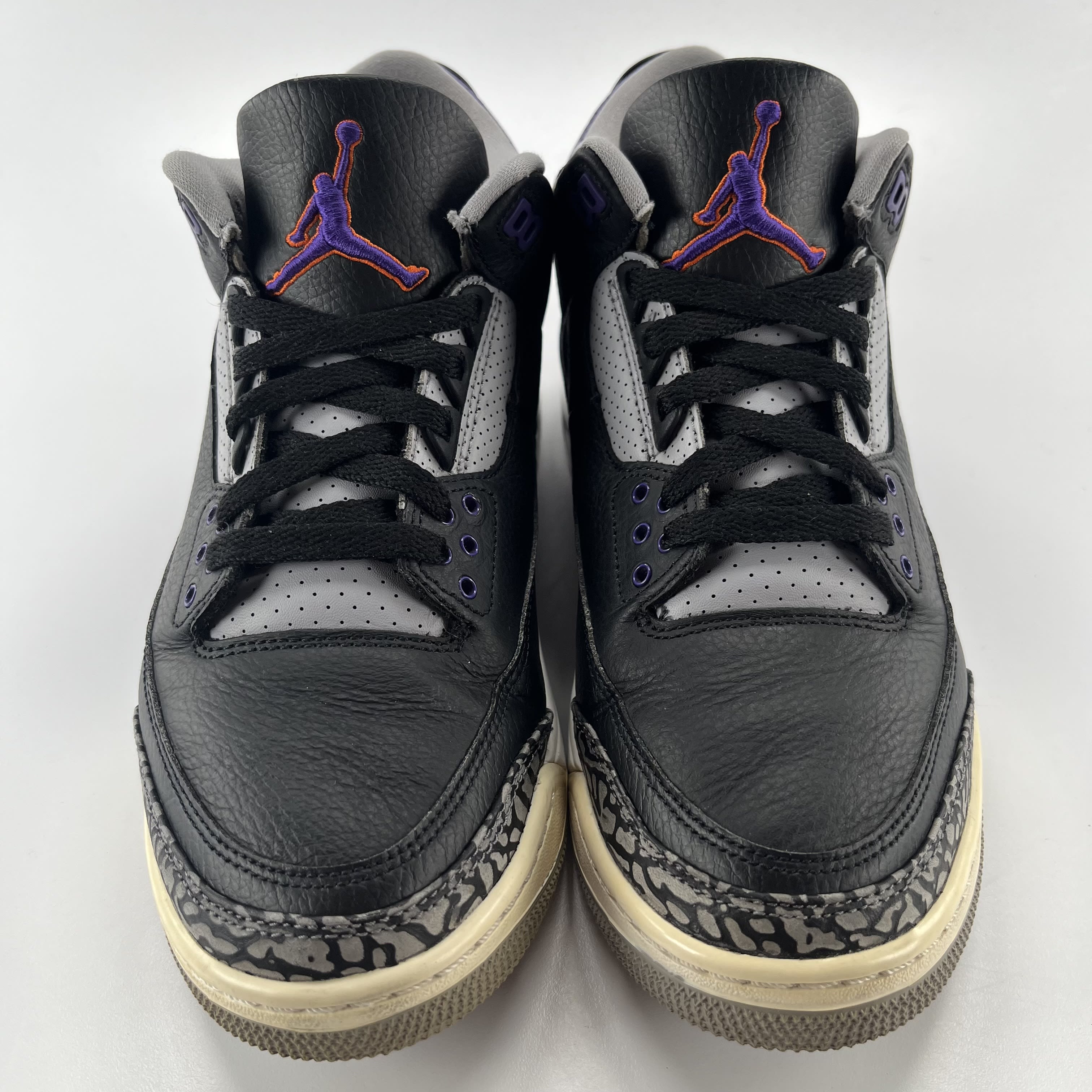 819636 Jordan 3 Retro Black Court Purple