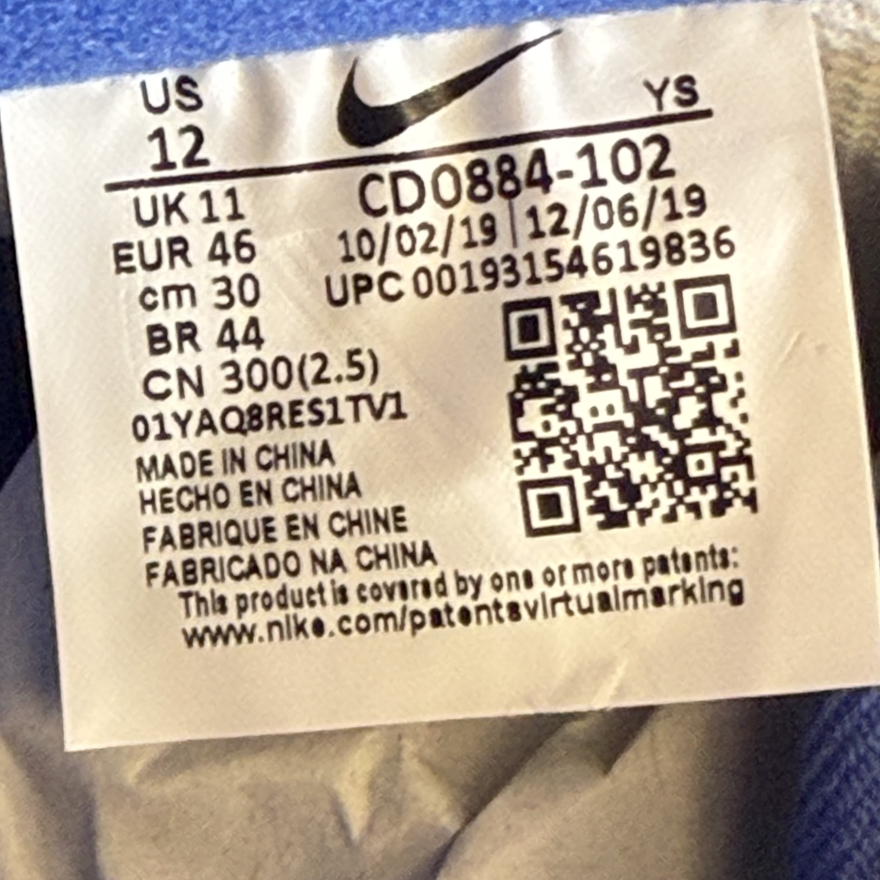 SP9484 Nike Air Force 1 Low White Deep Royal Blue