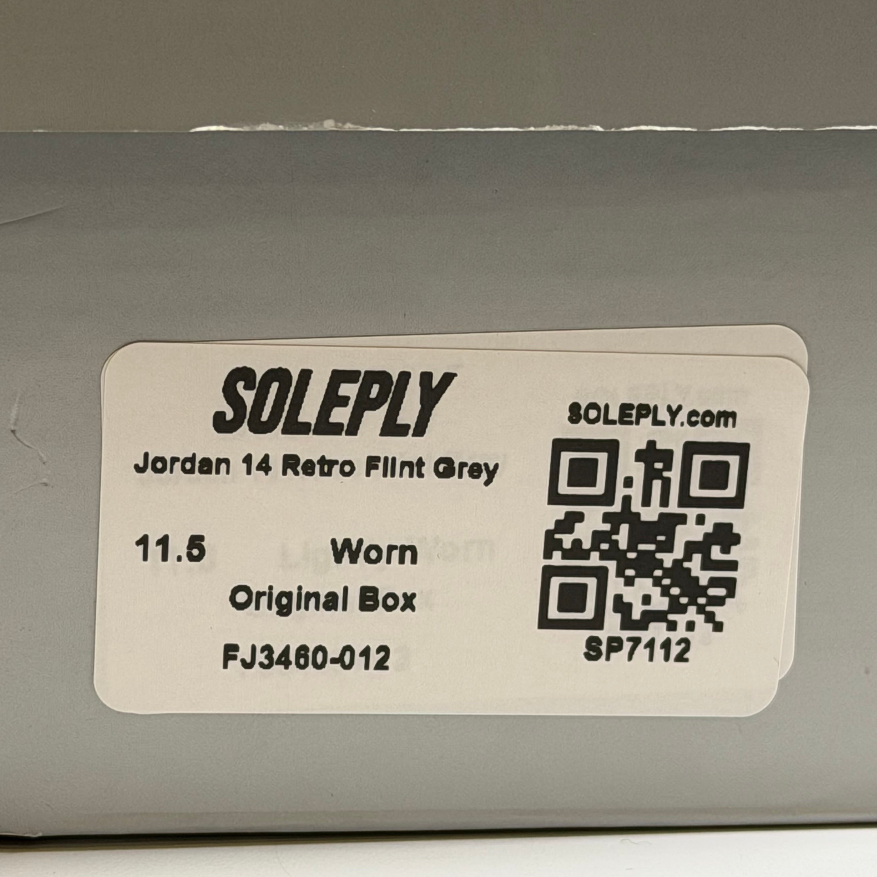 SP7112 Jordan 14 Retro Flint Grey