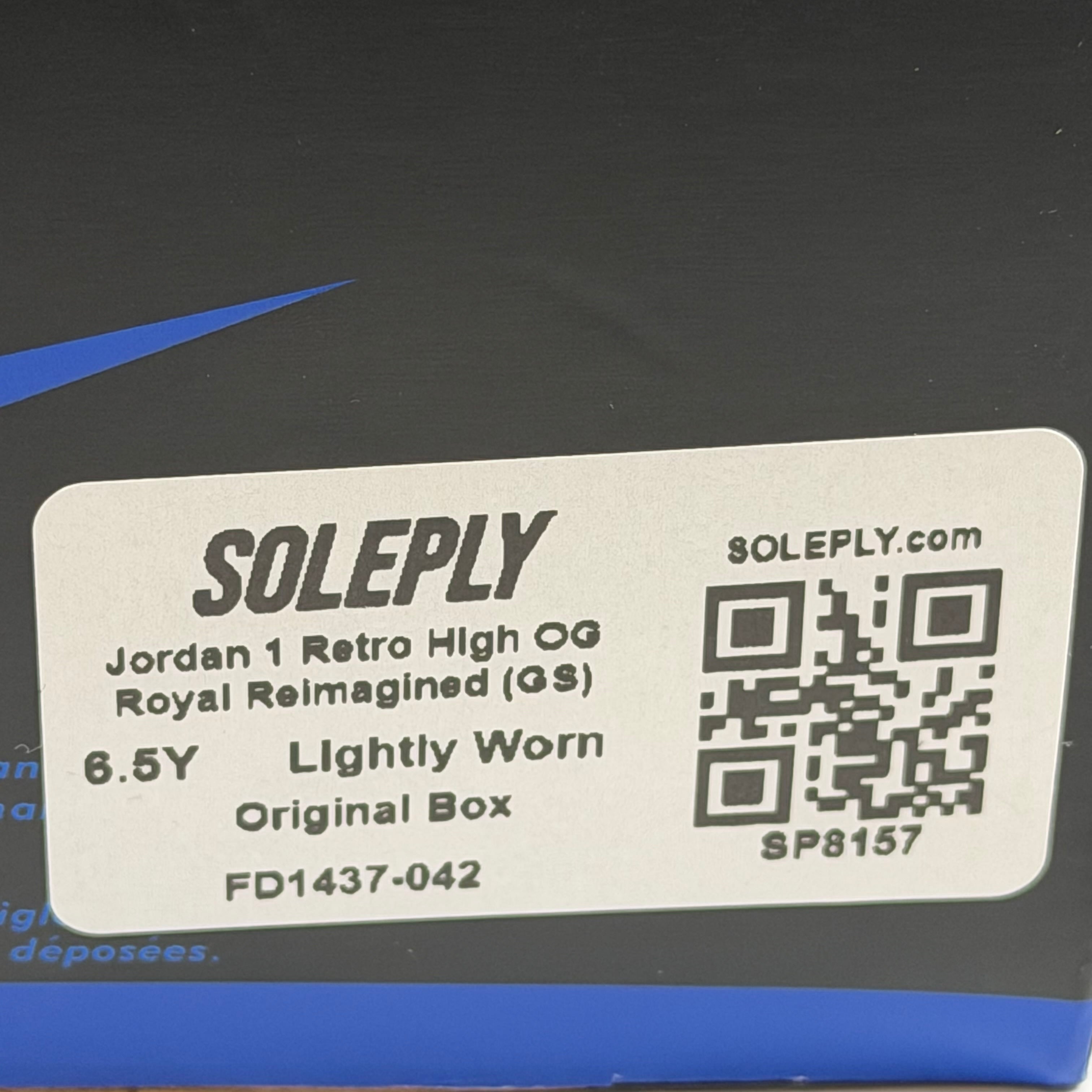[SP8157] Jordan 1 Retro High OG Royal Reimagined (GS)