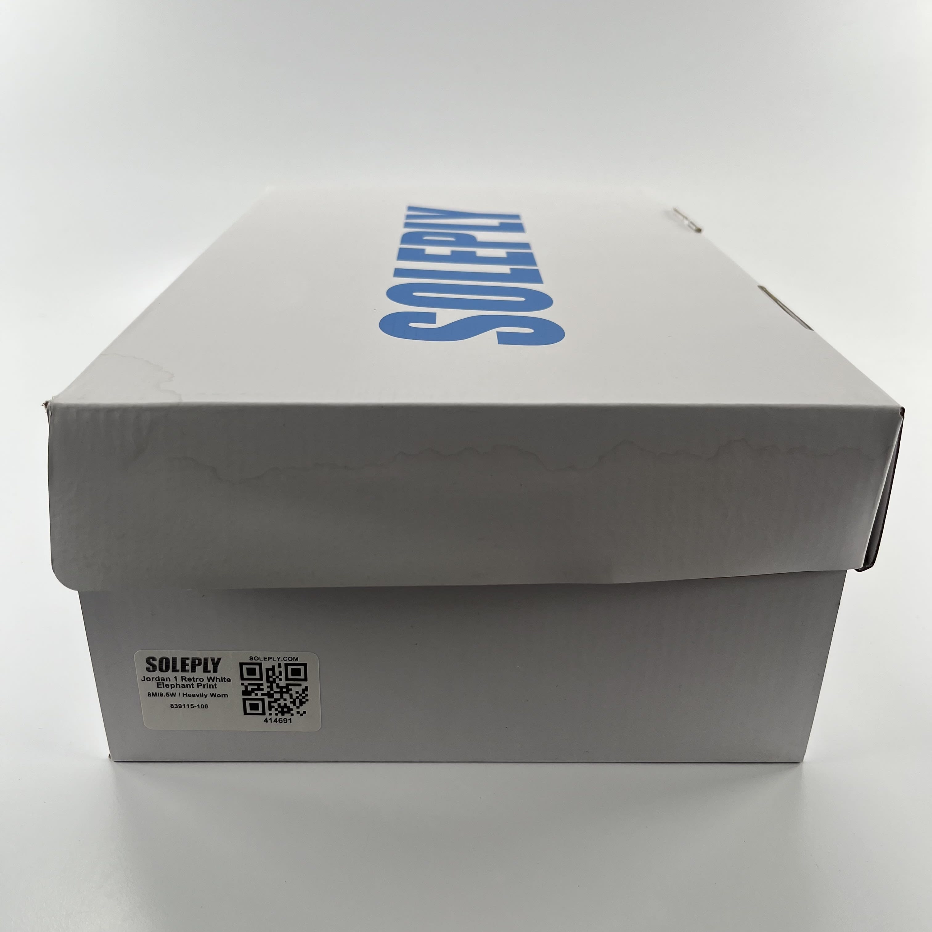 414691 Jordan 1 Retro White Elephant Print