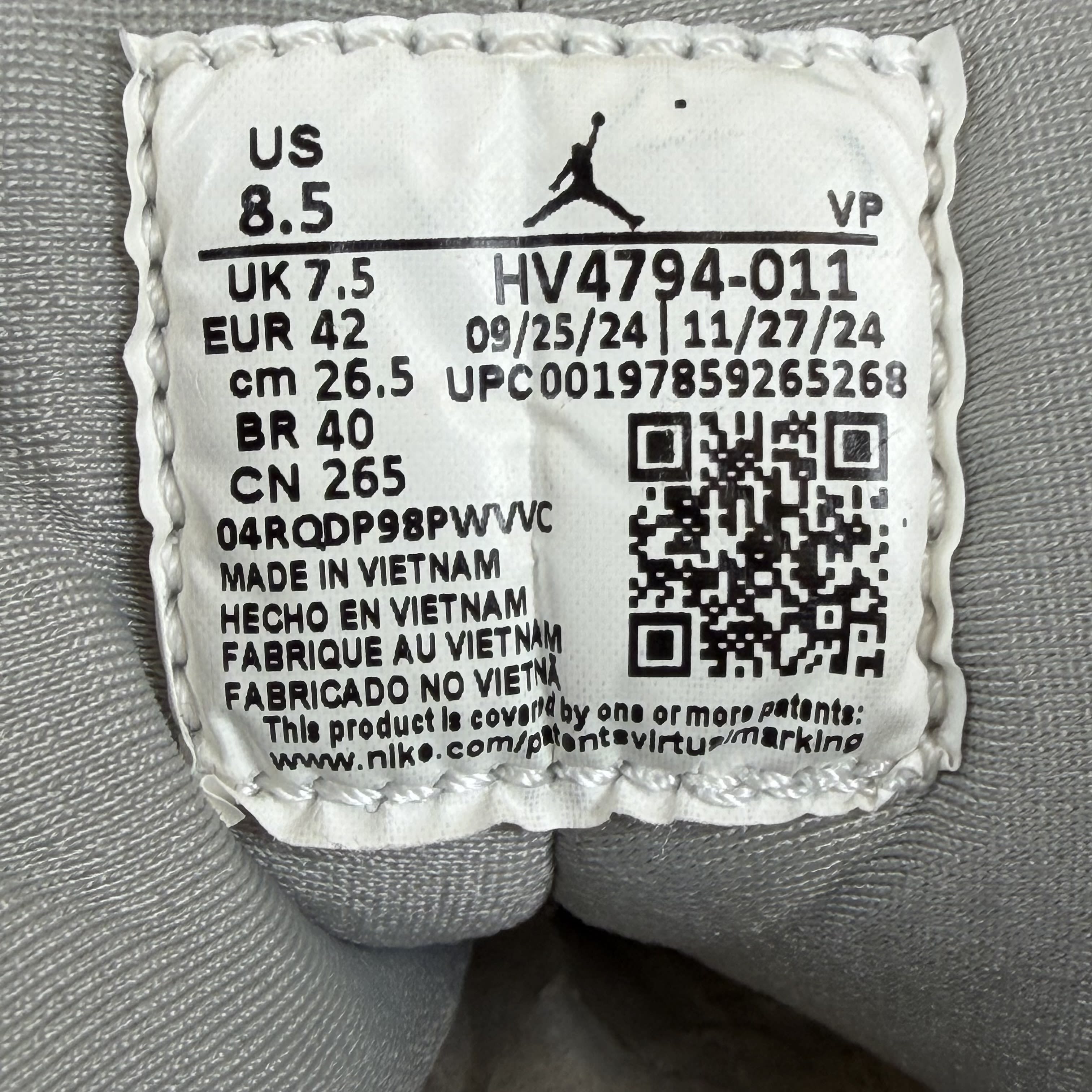 SP13449 Jordan 9 Retro Cool Grey (2025)