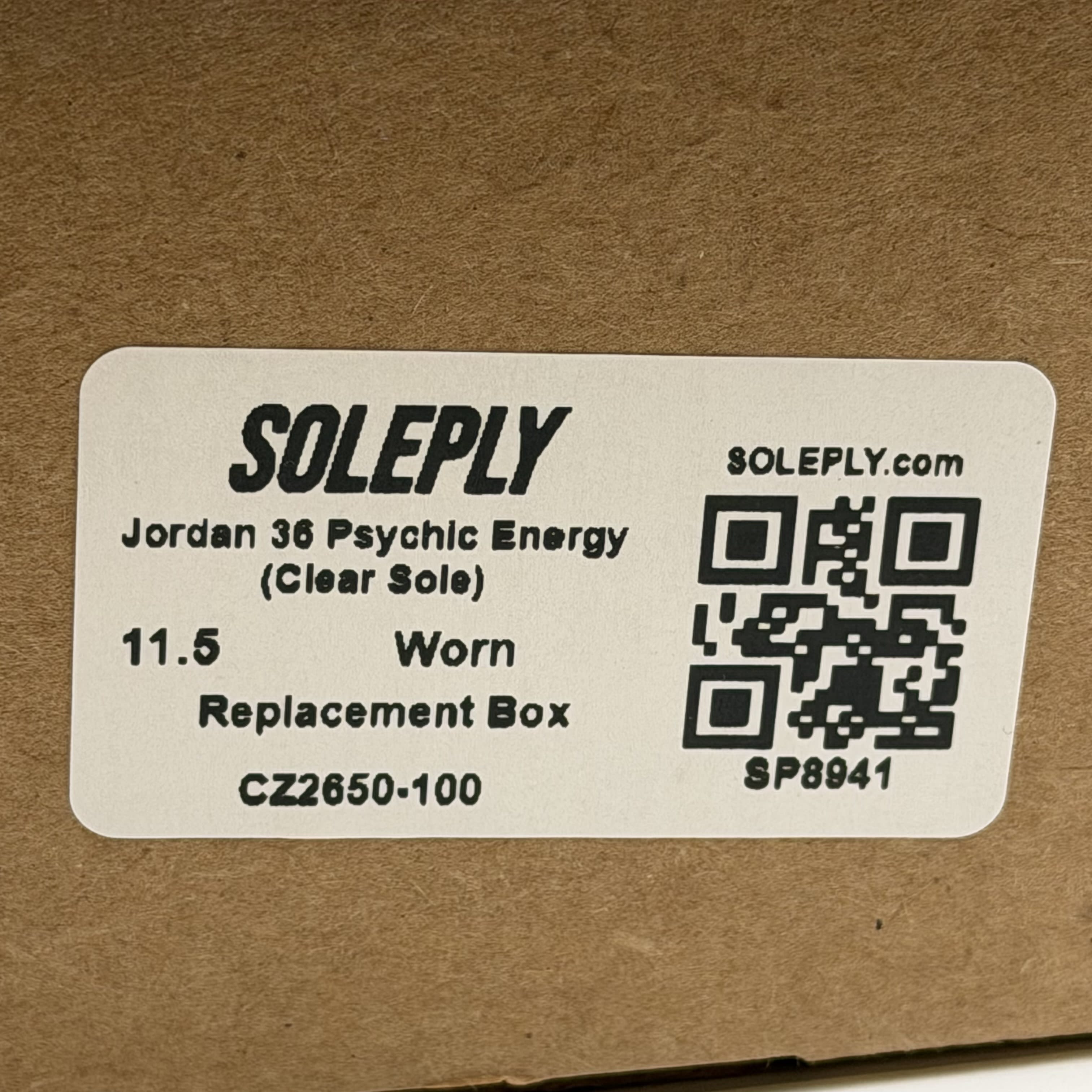 SP8941 Jordan 36 Psychic Energy (Clear Sole)