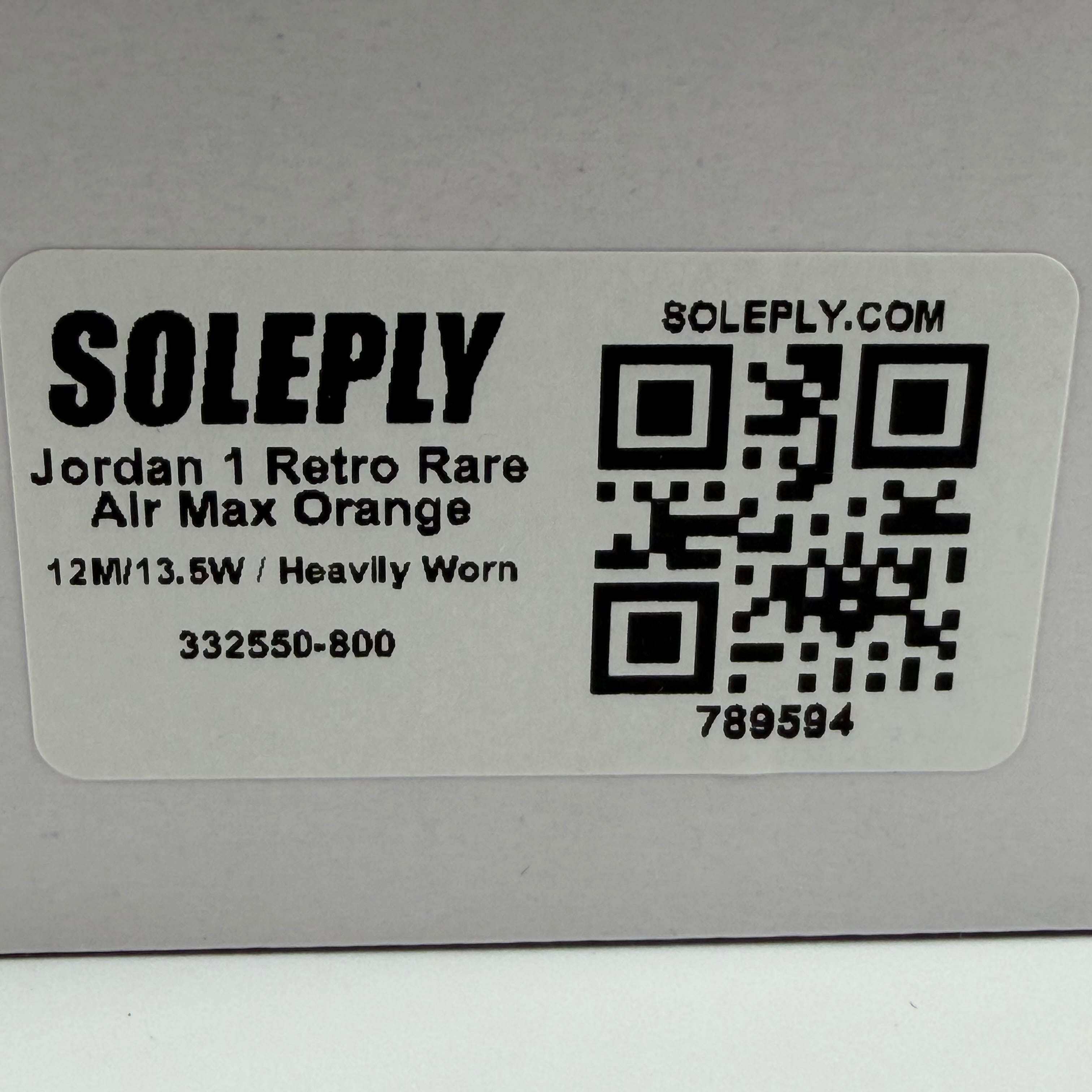 789594 Jordan 1 Retro Rare Air Max Orange