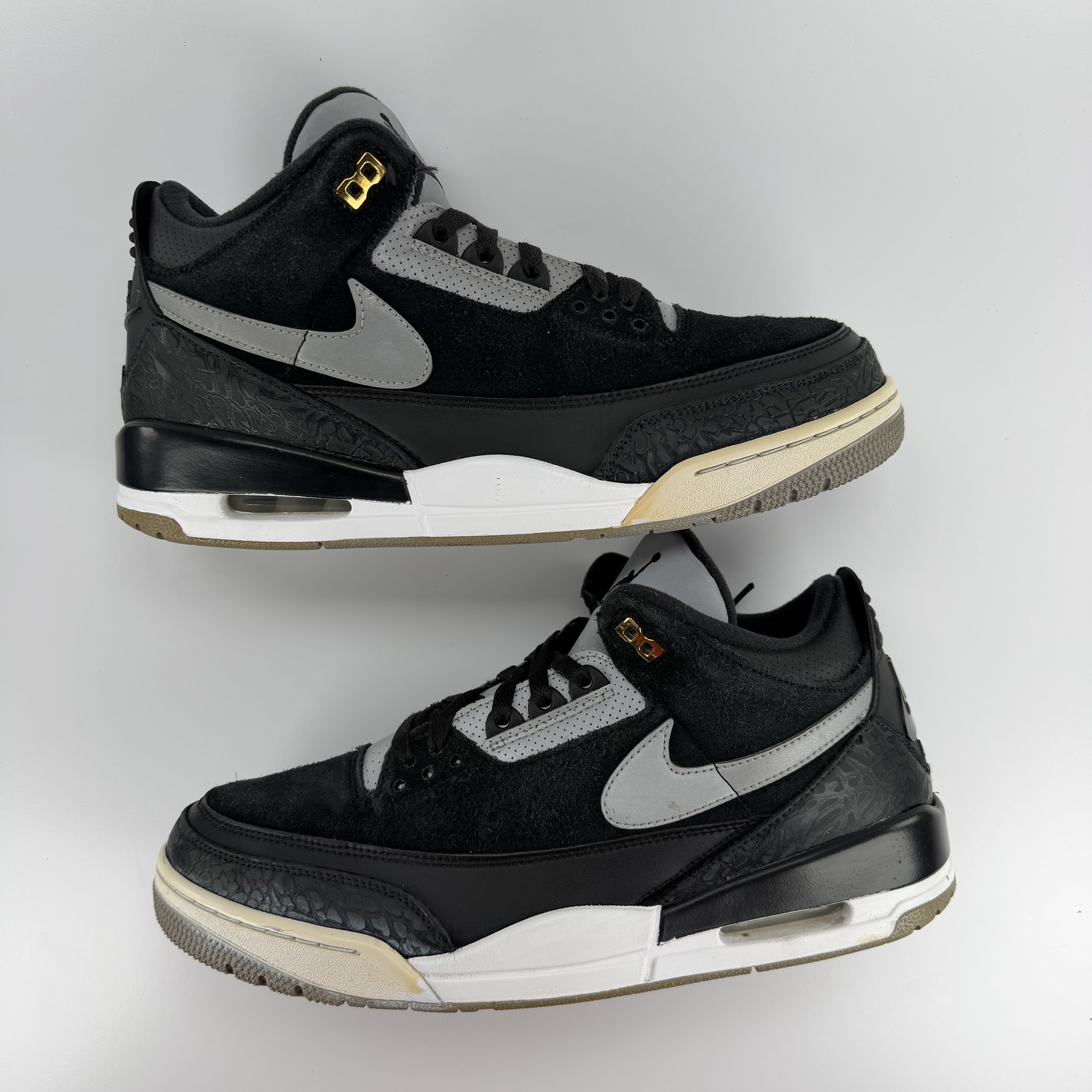 492362 Jordan 3 Retro Tinker Black Cement Gold
