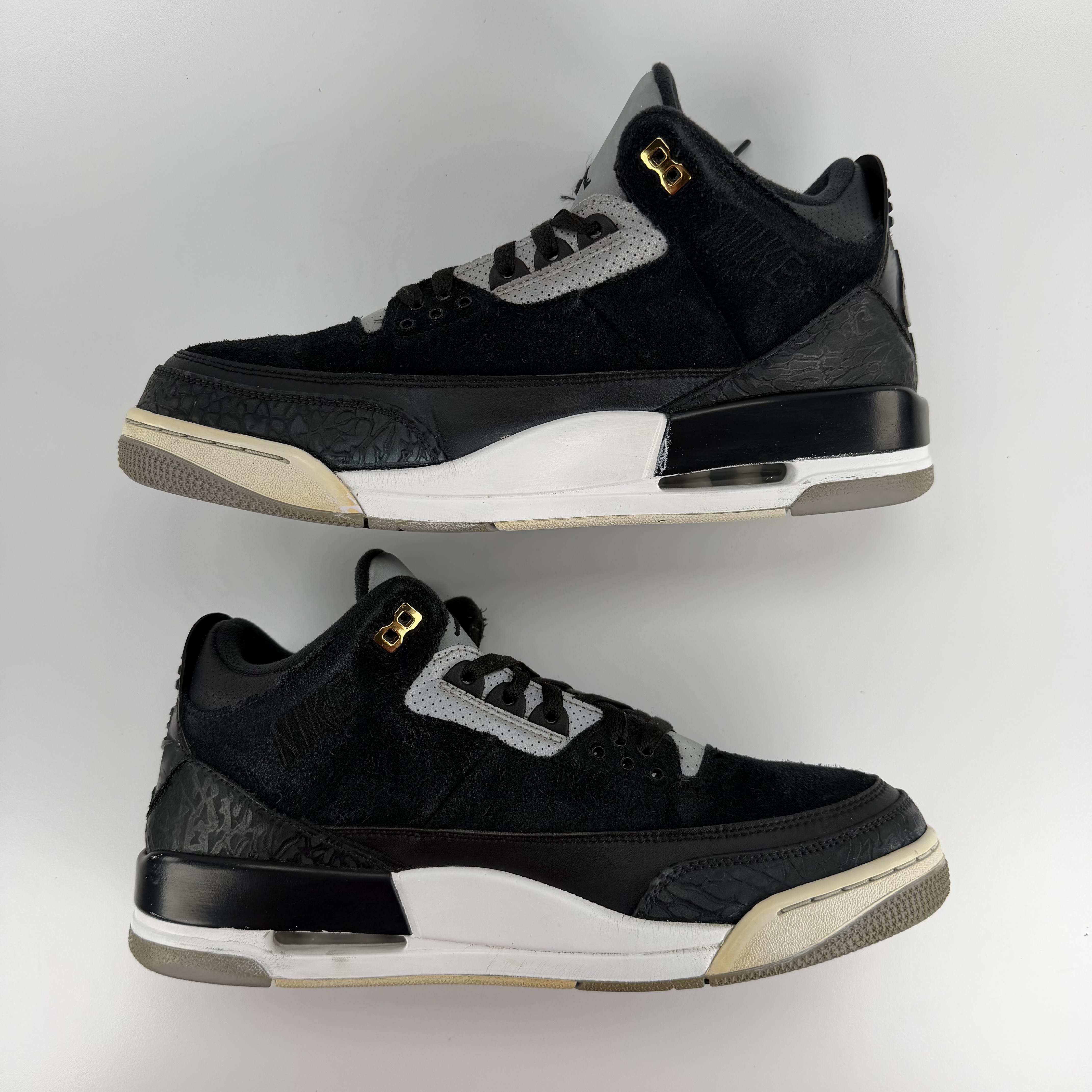 492362 Jordan 3 Retro Tinker Black Cement Gold
