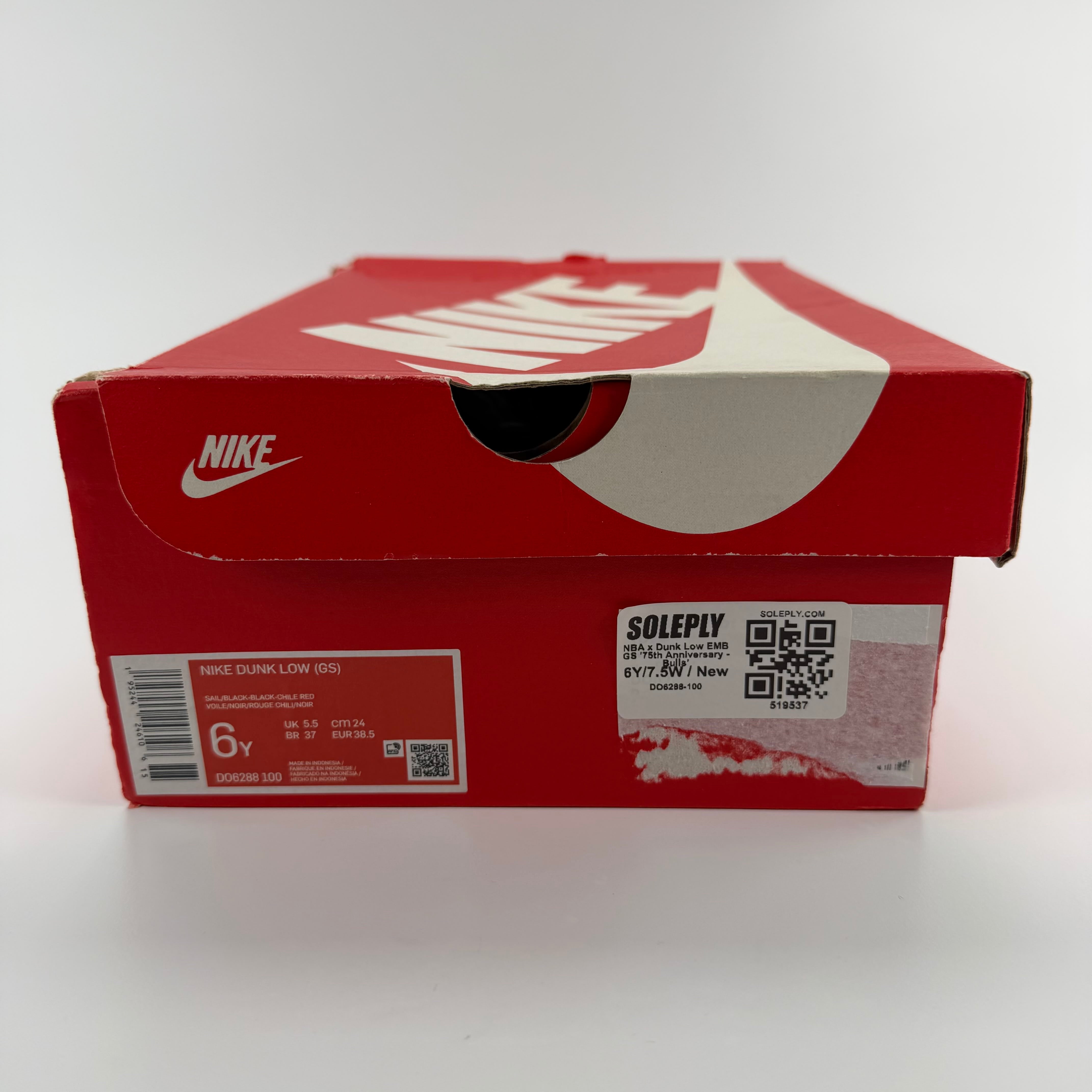 519537 Nike Dunk Low EMB NBA 75th Anniversary Chicago (GS)